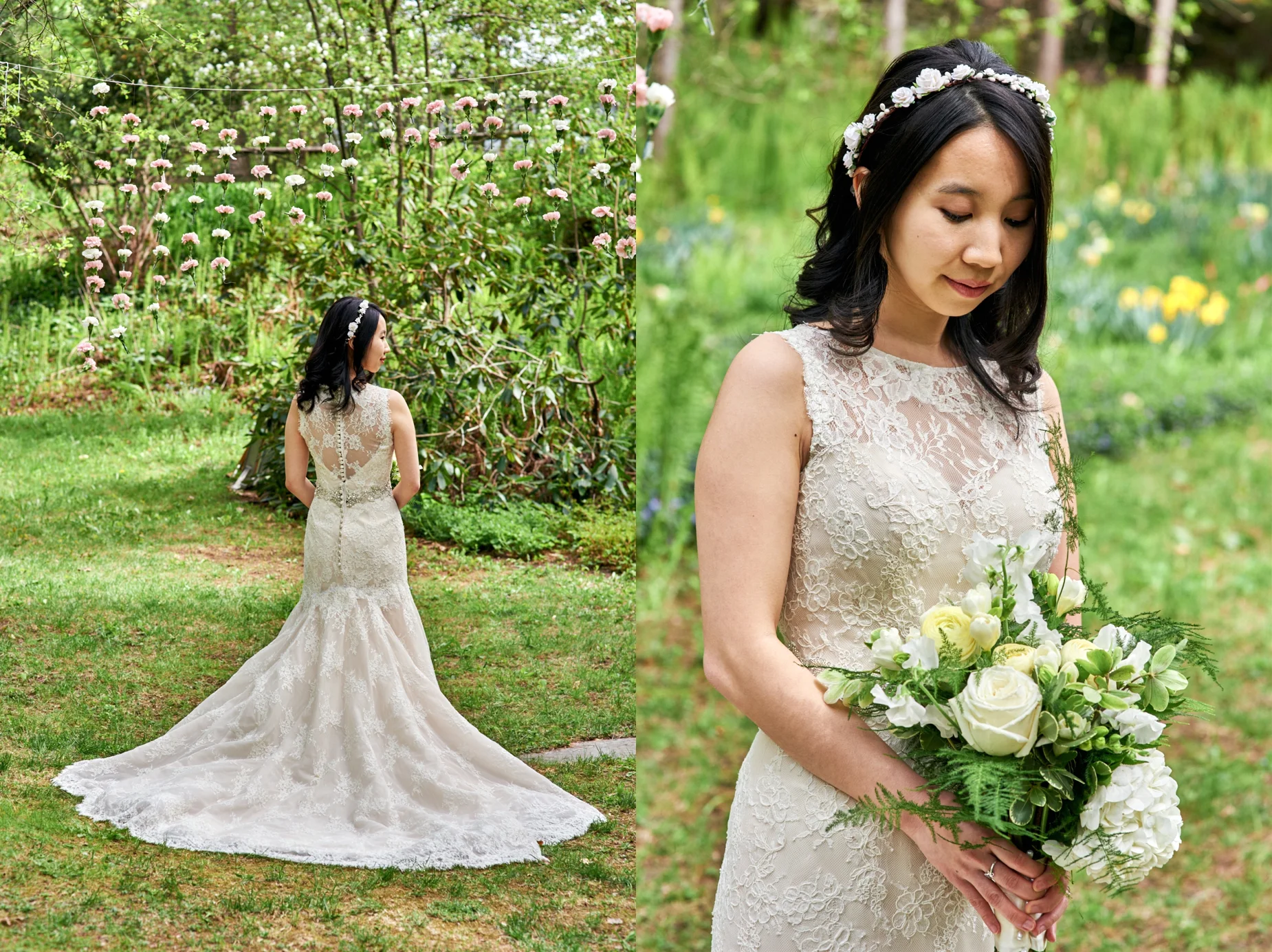Angela and Josh's wedding at Nathan's Garden in Hanover, NH