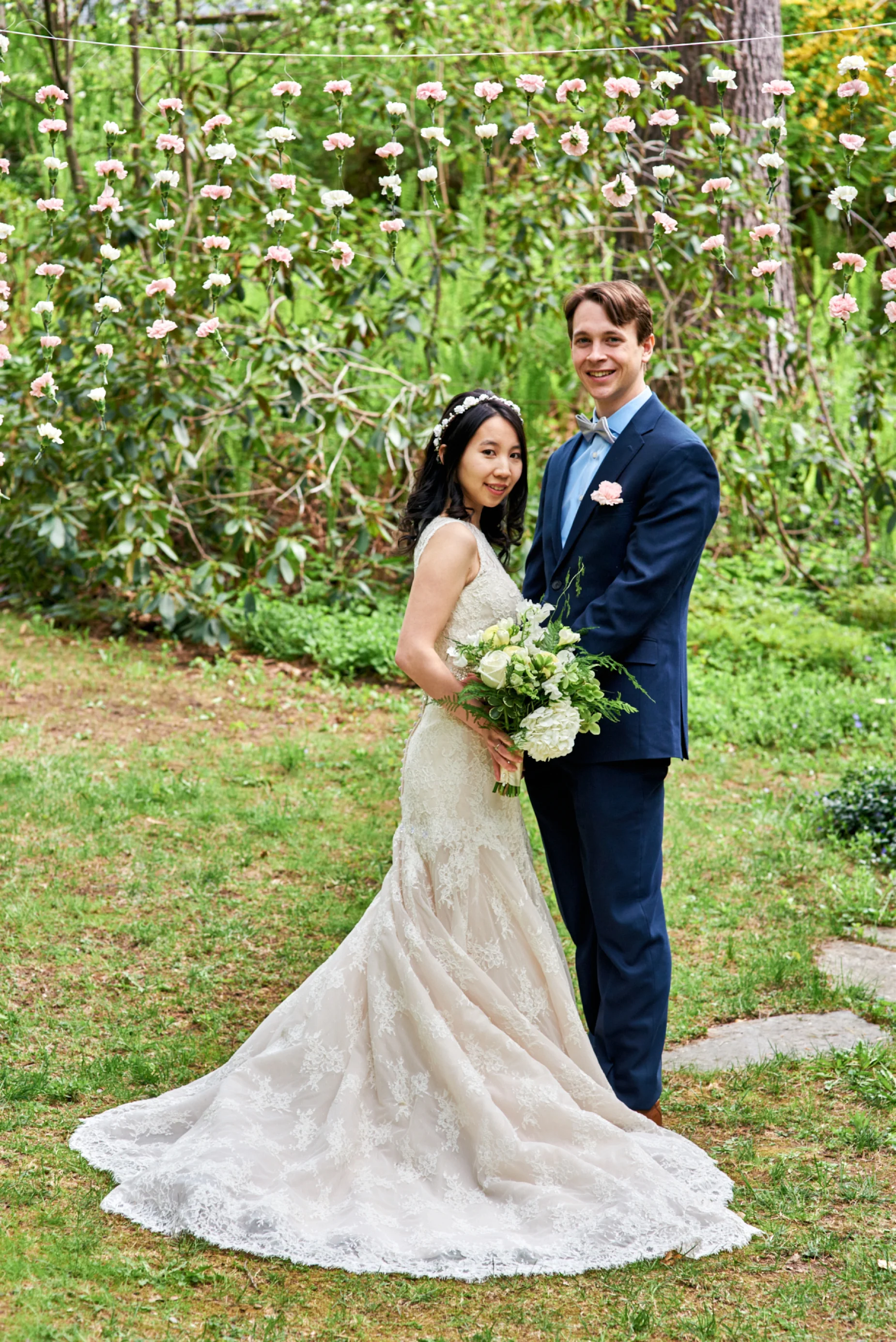 Angela and Josh's wedding at Nathan's Garden in Hanover, NH