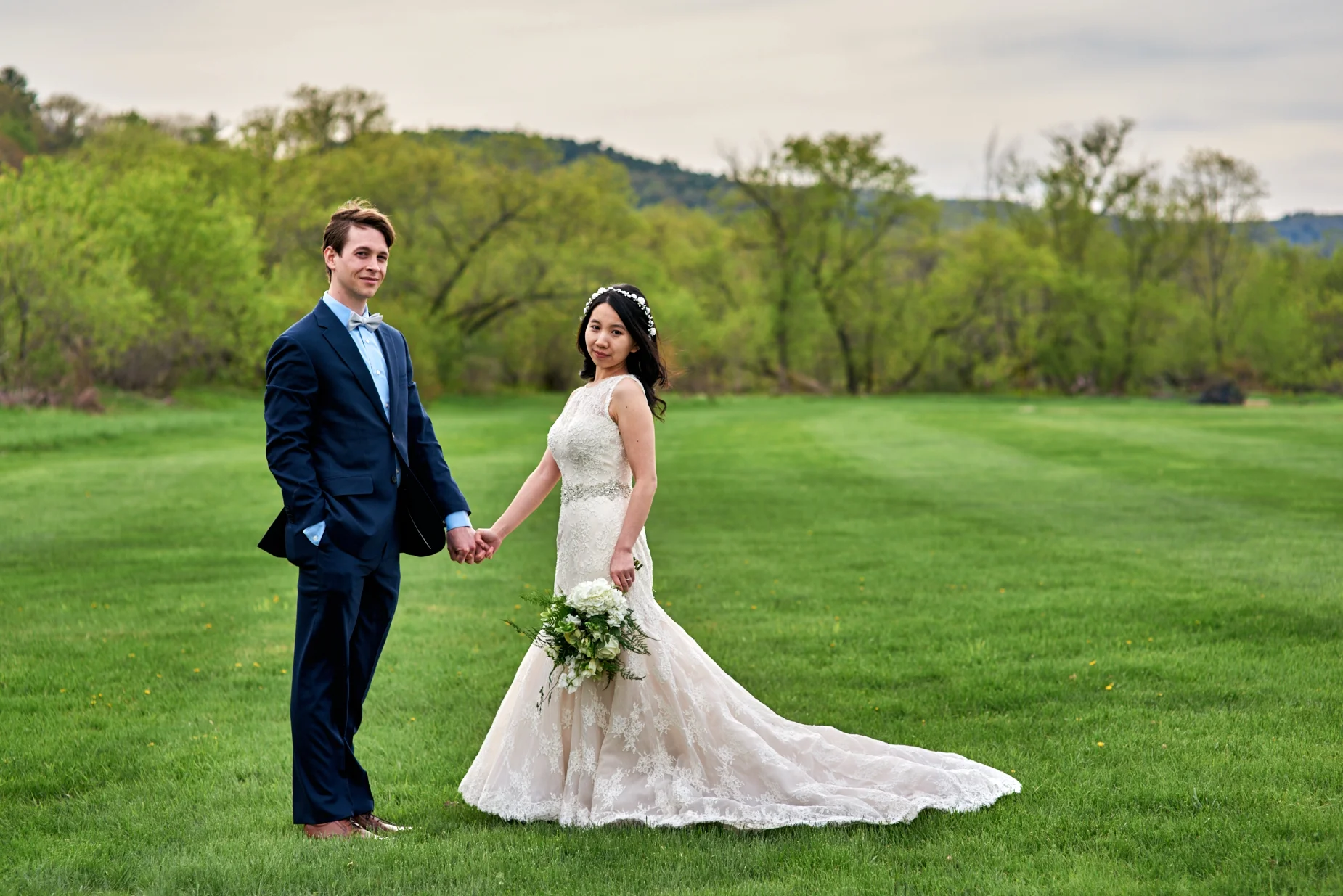 Angela and Josh's wedding at Nathan's Garden in Hanover, NH