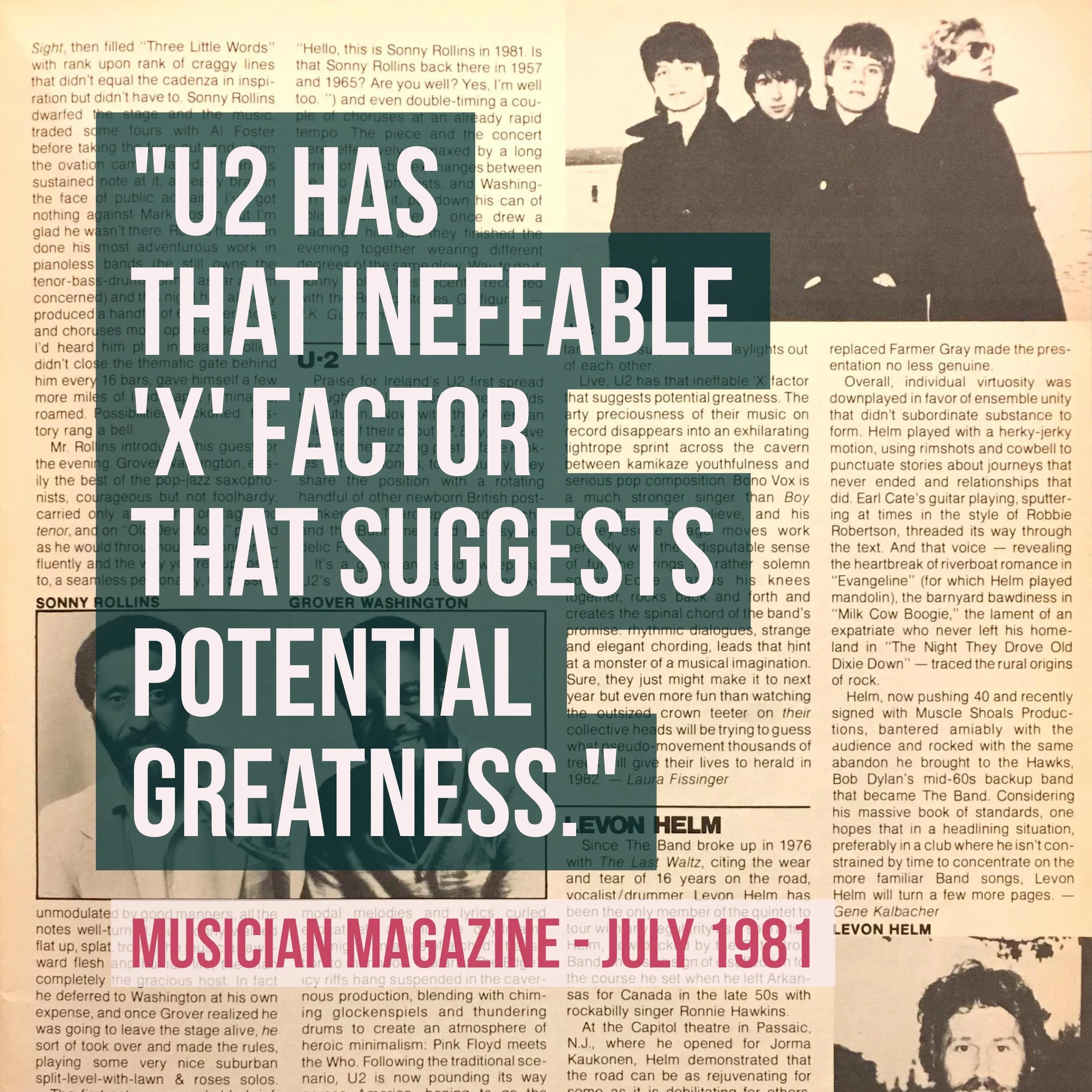 U2 and The X Factor