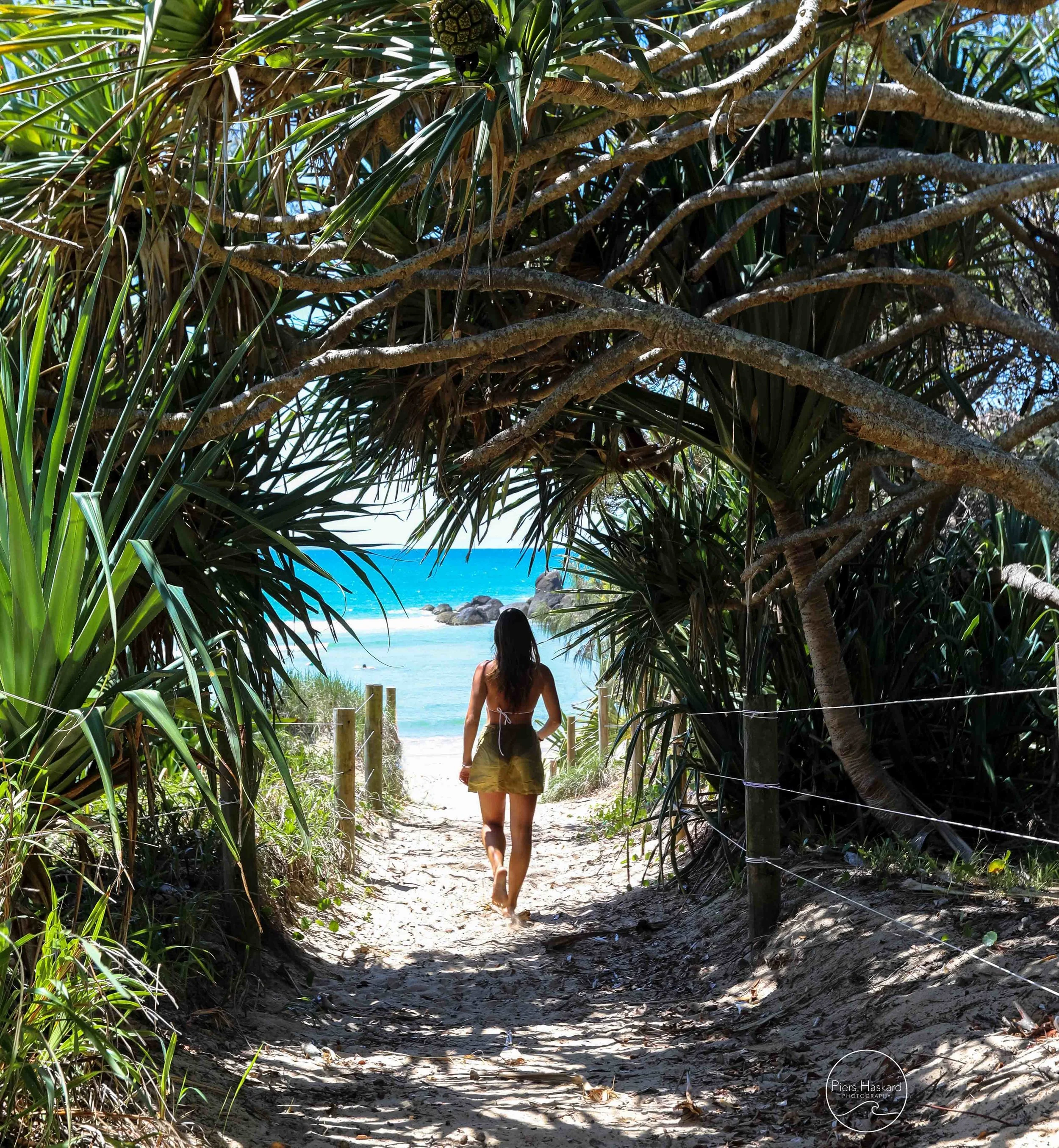 To the beach.