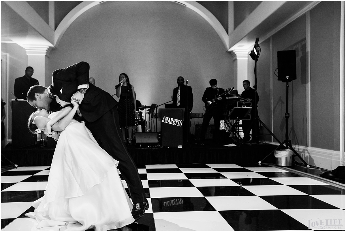 black and white dance floor