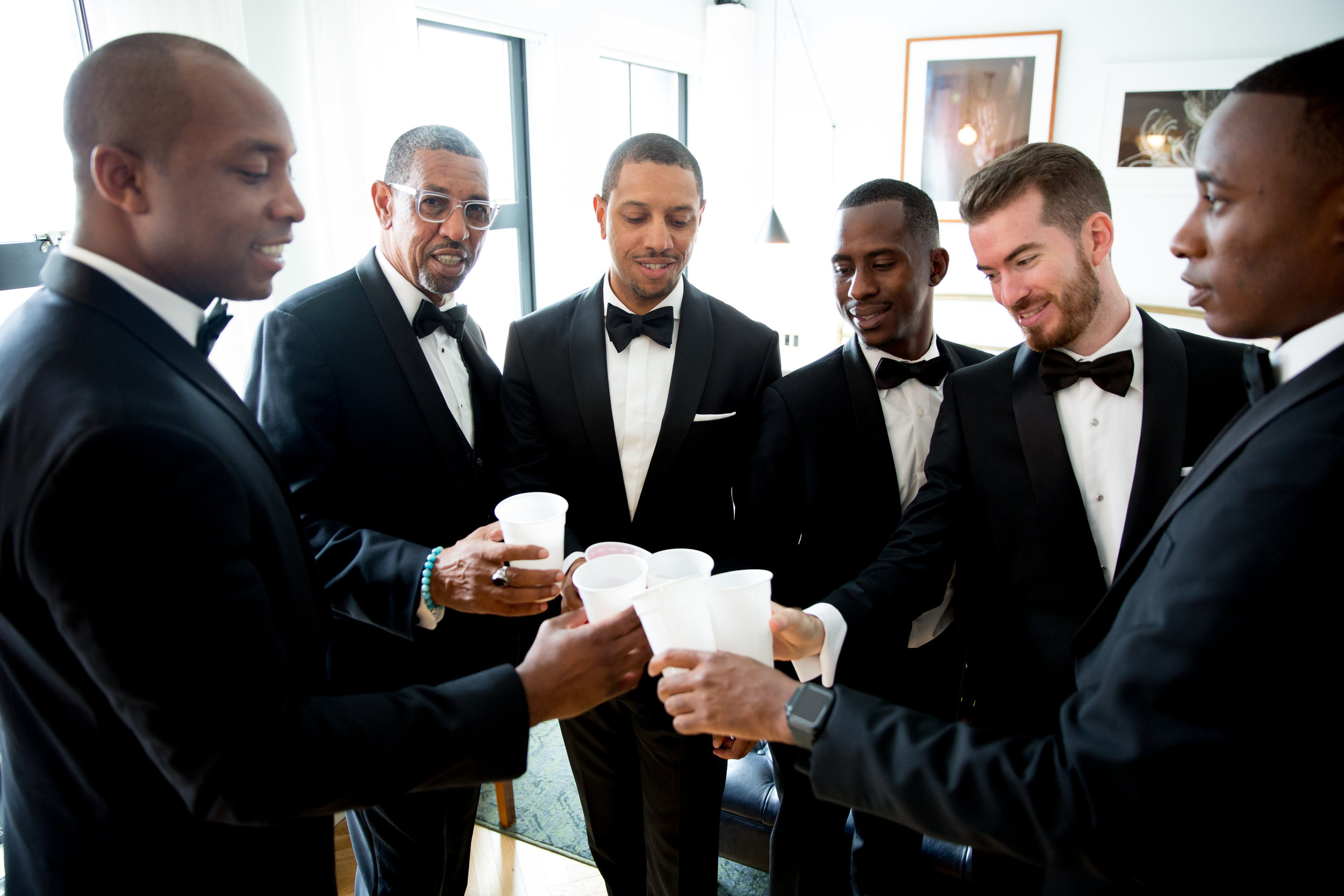  The Line Hotel DC Wedding groomsmen 