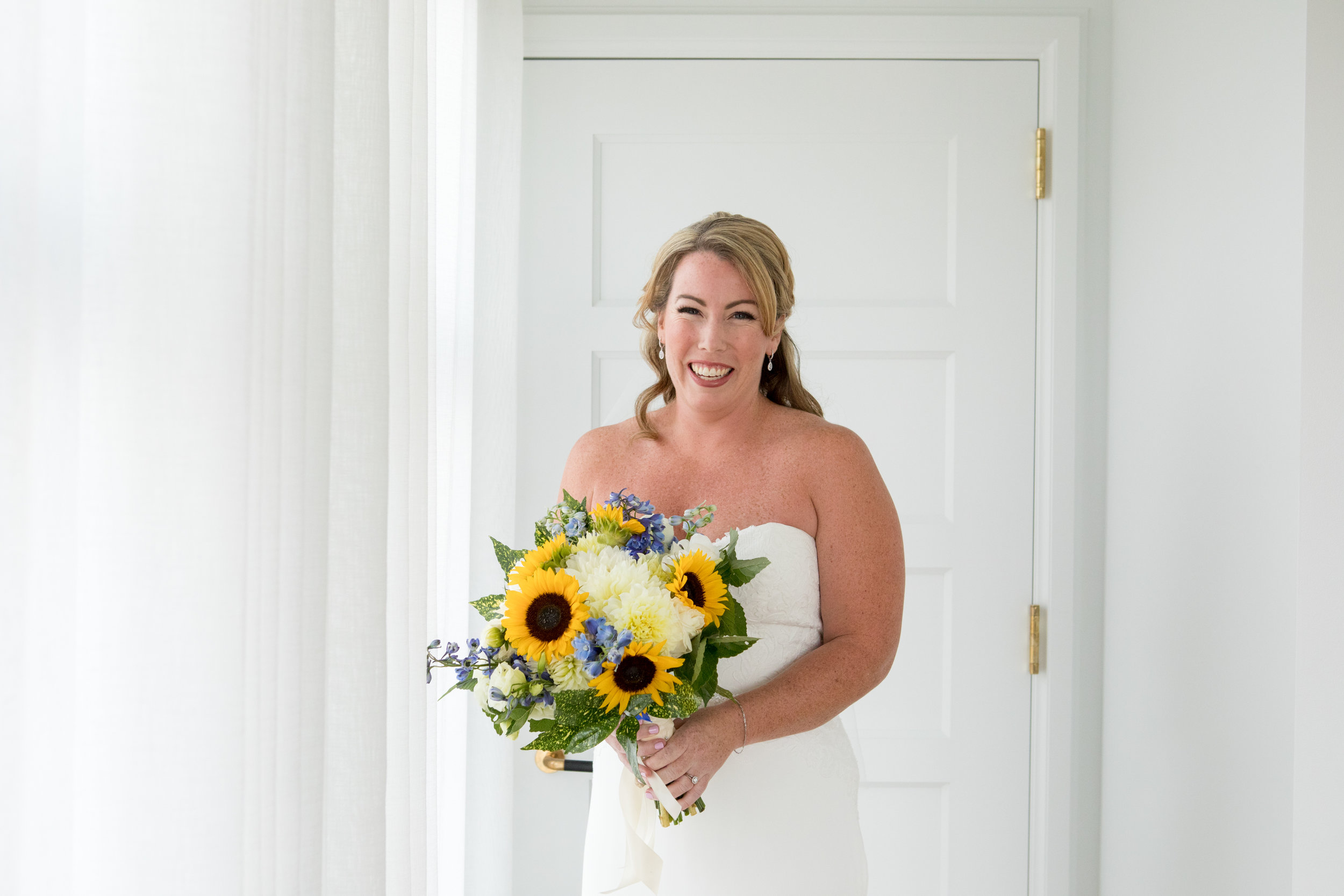  The Line Hotel DC Wedding sunflower bouquet 