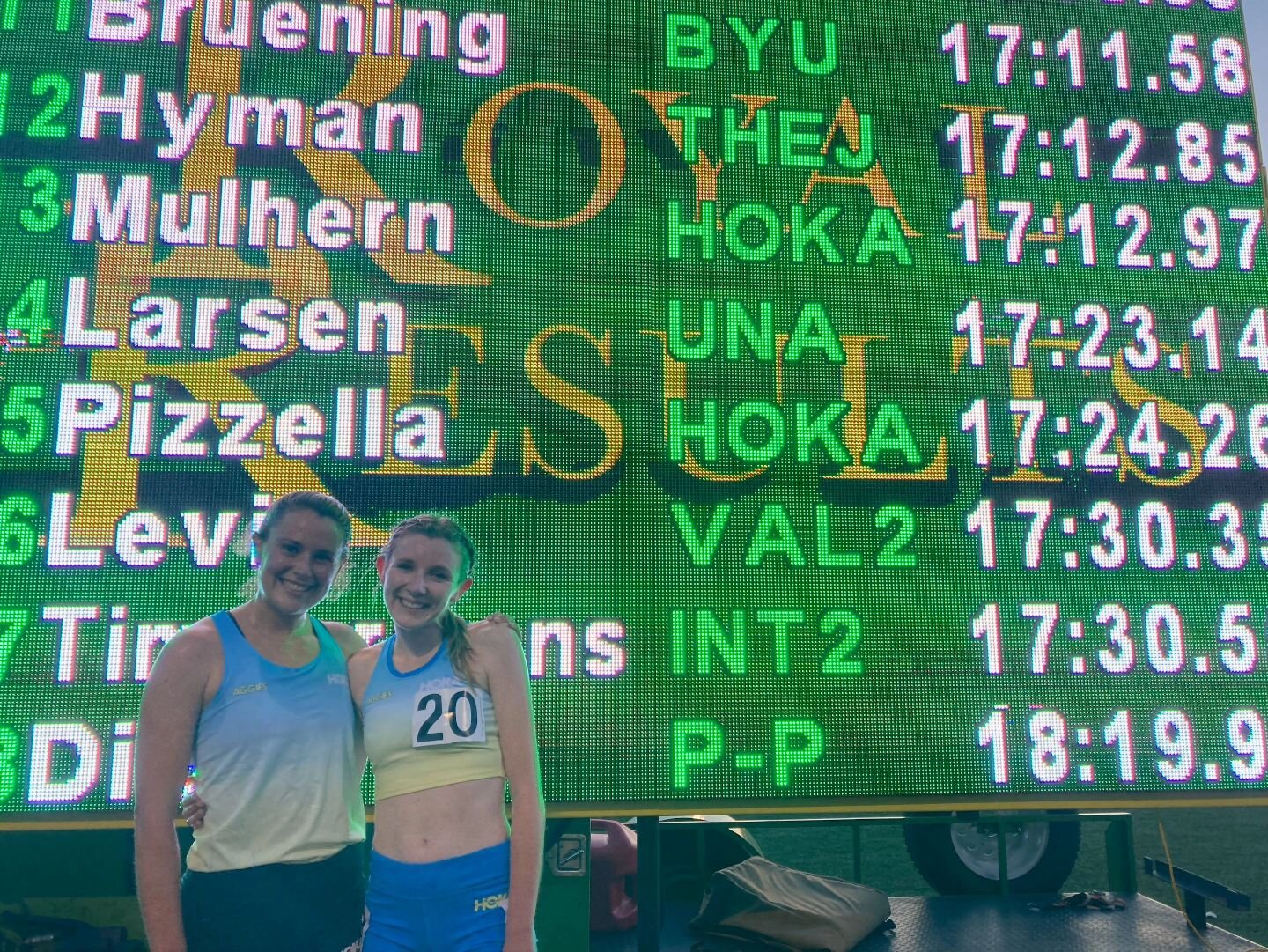 Aggies took the track at the Oxy Invite on May 6 in Southern California. 

To start the evening, Silas Frantz ran a speedy 1500M, placing 4th in 3:44.00. 

To close the night, Emily Mulhern and Nora Pizzella ran strong in 5000M. Mulhern ran 17:12.97,