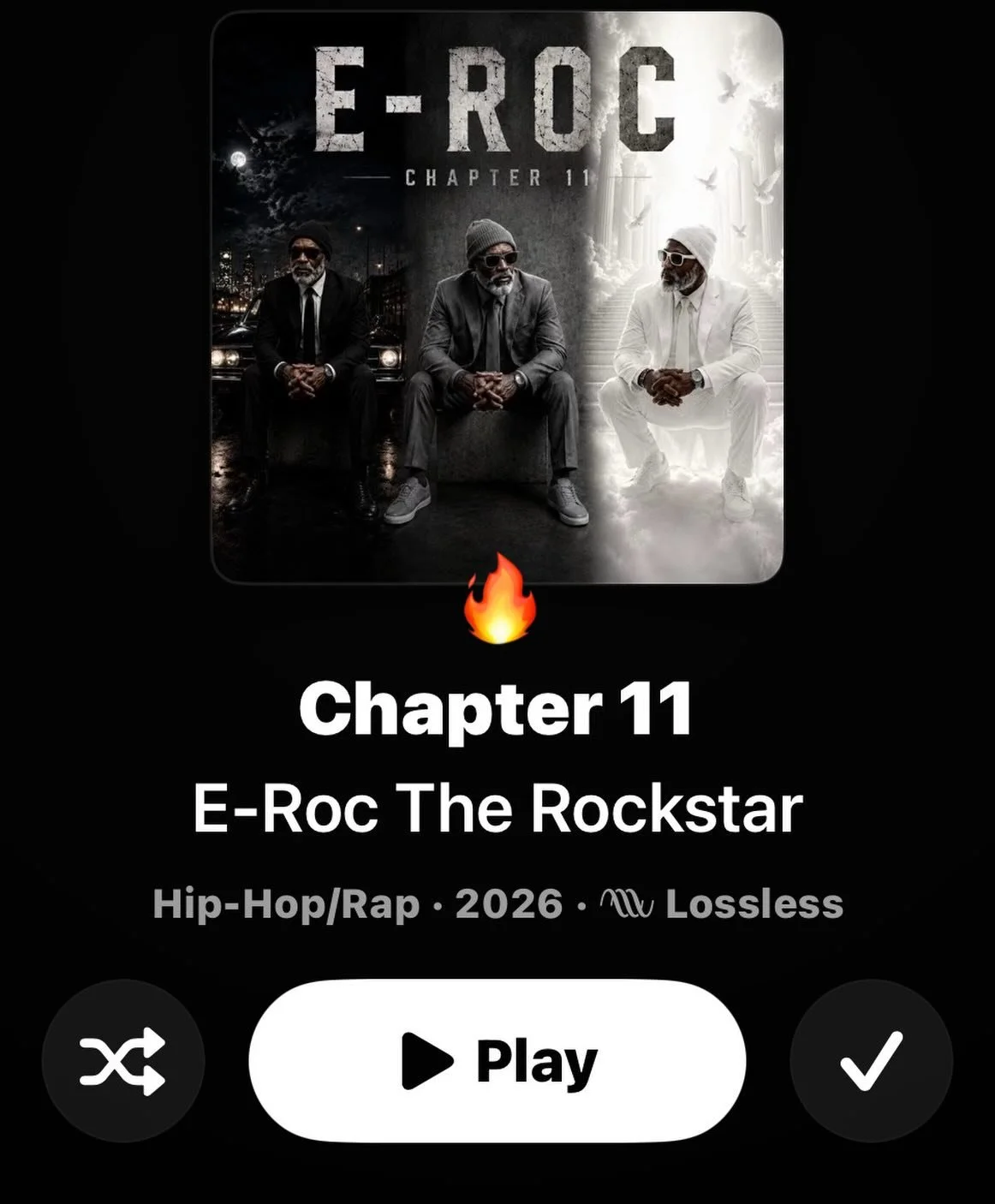 So proud of my boy @genius_black99  #e-roc for droppin his new album. GET. THIS. RECORD. 🔥 Tru hip-hop heads will be vibin. All platforms. Luv u dude. ❤️ 💪 https://music.apple.com/us/album/chapter-11/6772333458q