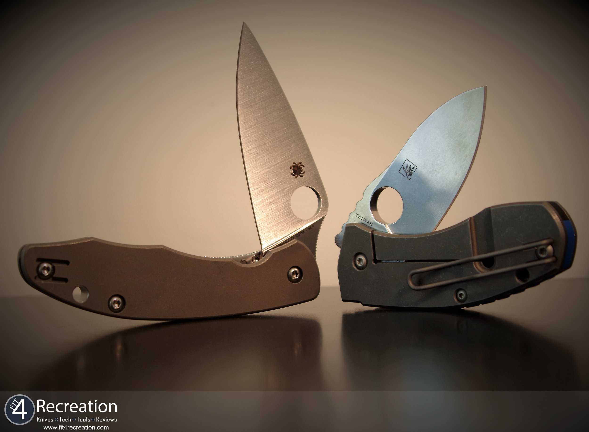Spyderco Mantra (Left) &amp; Spyderco Techno (Right)