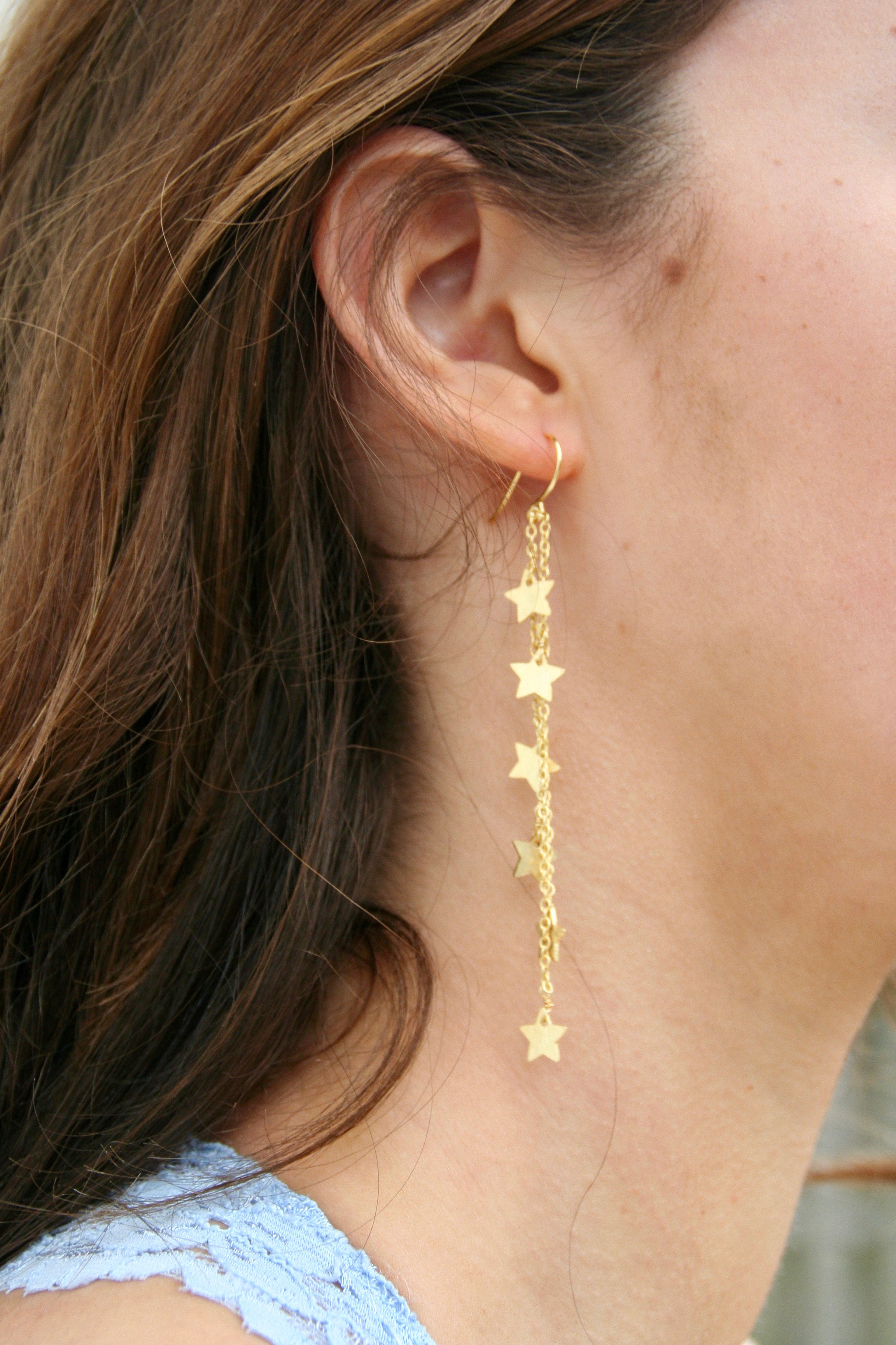 Freya Star Chain Earrings  NETEIN