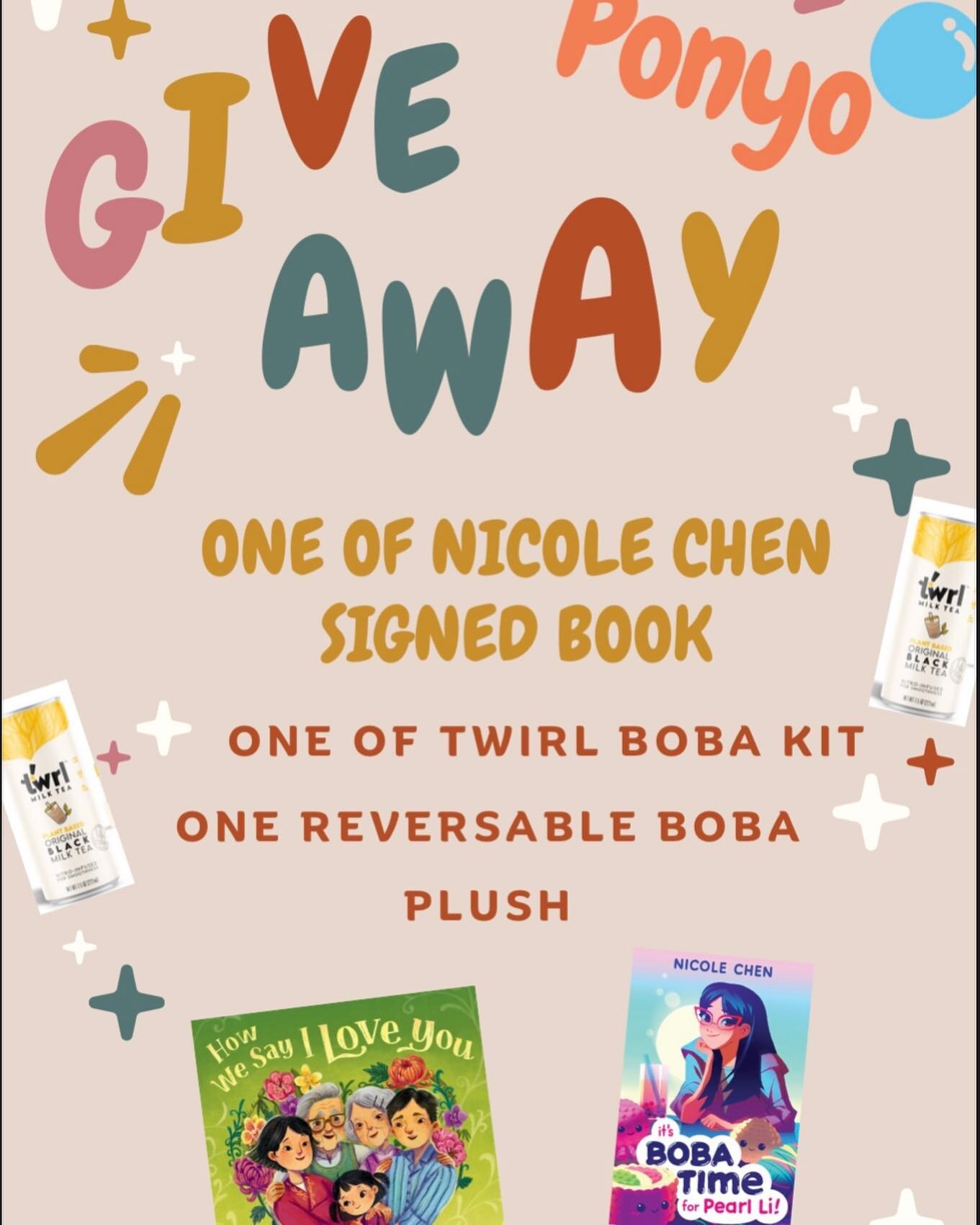 Happening today between 2pm to 3pm ⚡️GIVEAWAY⚡️ during book reading and signing of @ncheny books &ldquo;How We Say I Love You&rdquo; and &ldquo;Boba Time with Pearl Li&rdquo; and Milk Tea tasting of @twrlmilktea ⚡️
.
#ponyofood #ponyofoods #ponyosnac