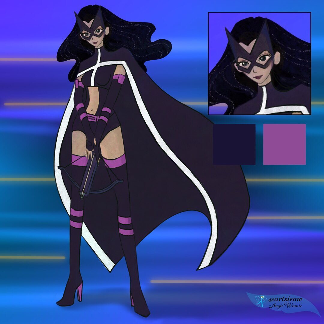 Huntress🏹 She&rsquo;ll pierce your heart.
She is so pretty. 😍
.
.
.
.
.
#helenabertinelli #huntress #dccomics #dcfandome #dcanimated #justiceleague #superherostyle #superherogirl #artistsupportartists #halloweensuperhero #birdsofprey #dcsuperherogi