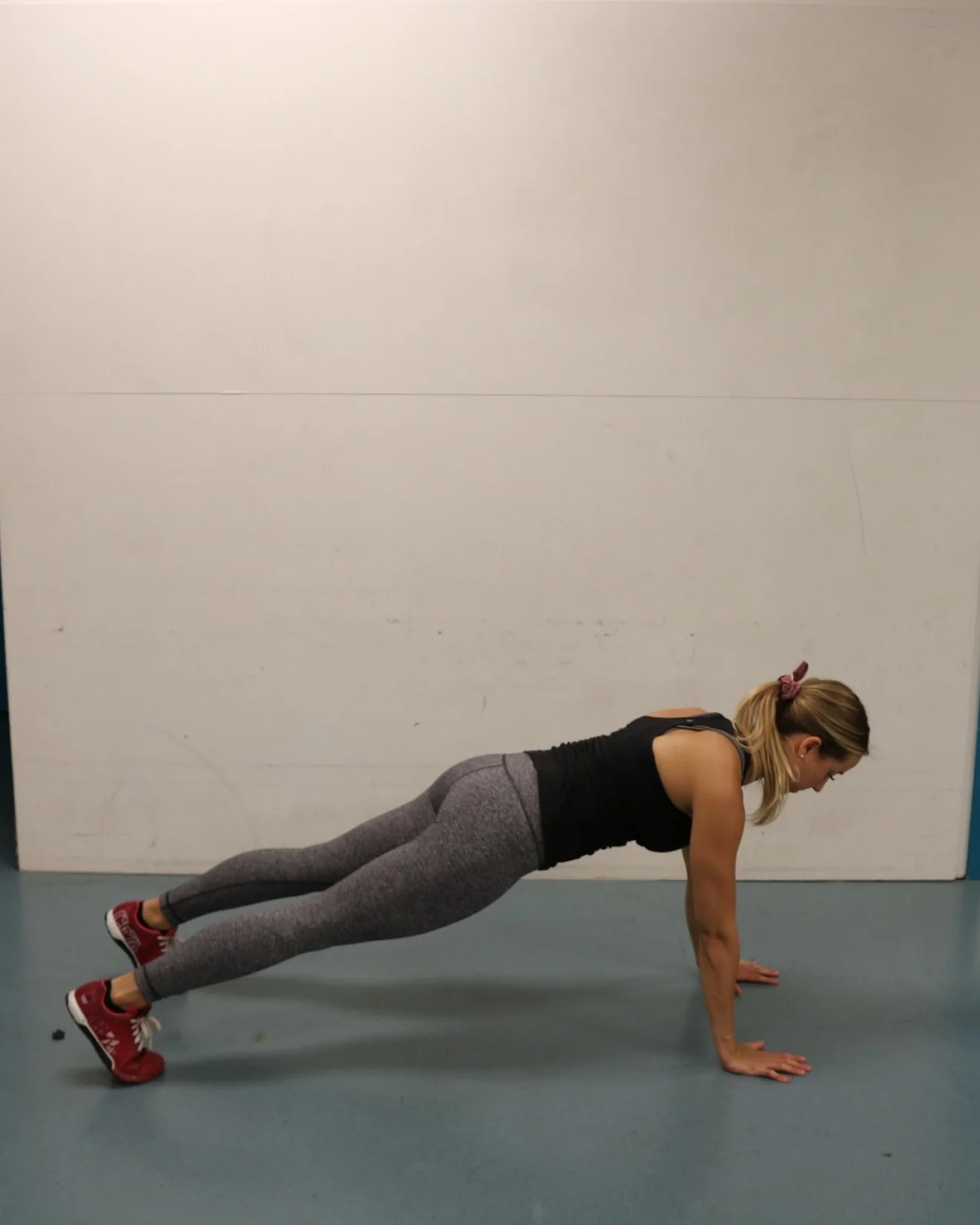 Hang-plank position to start