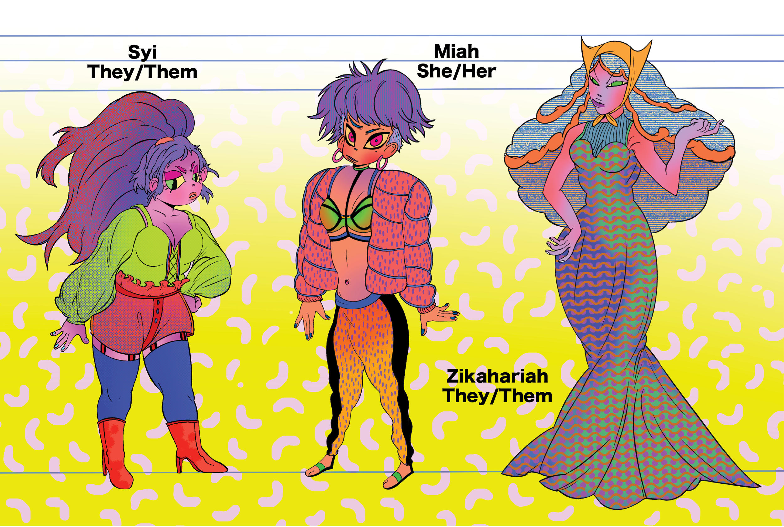 Main characters based on my