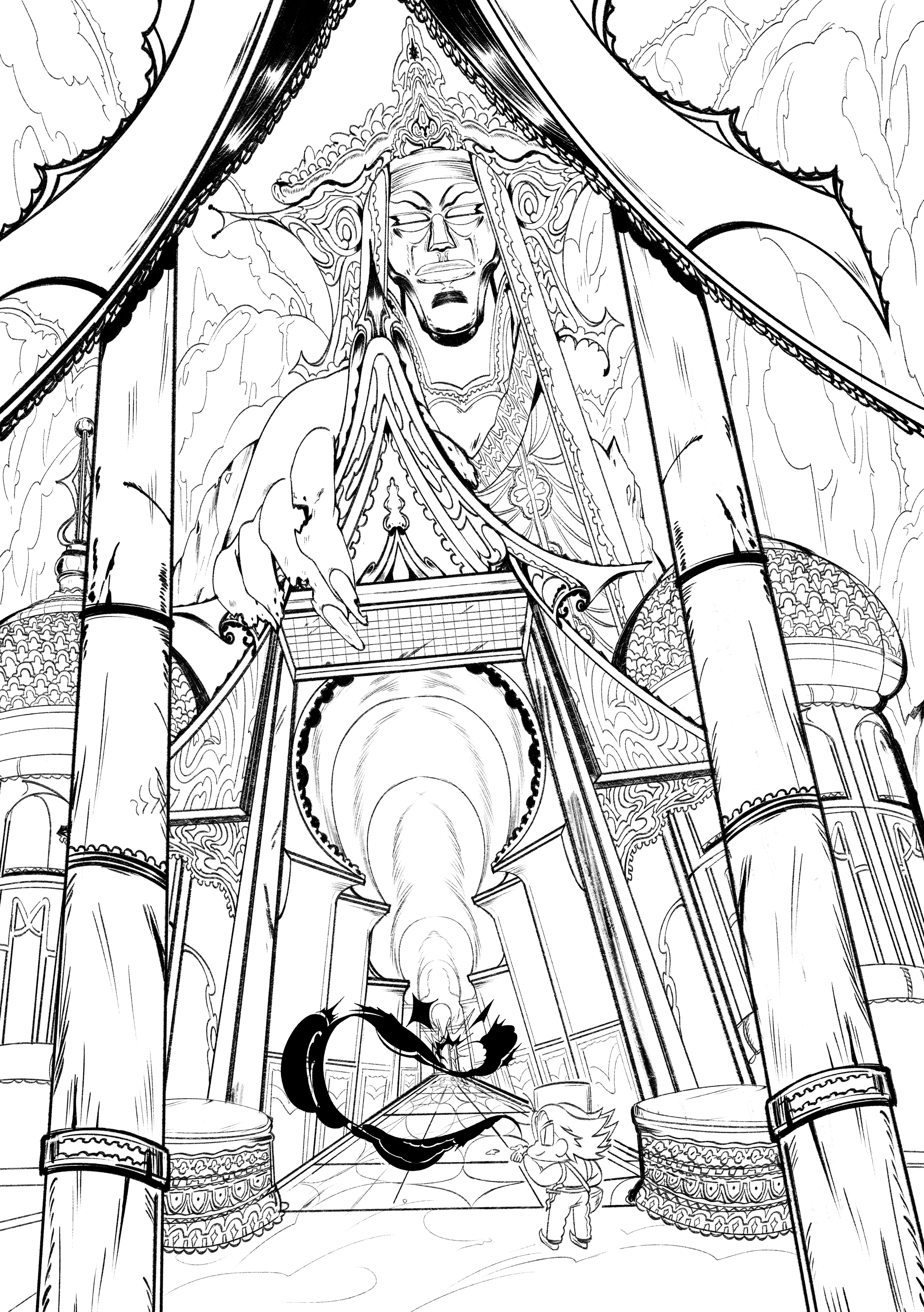 Lines for “Belalang at the Main Temple”