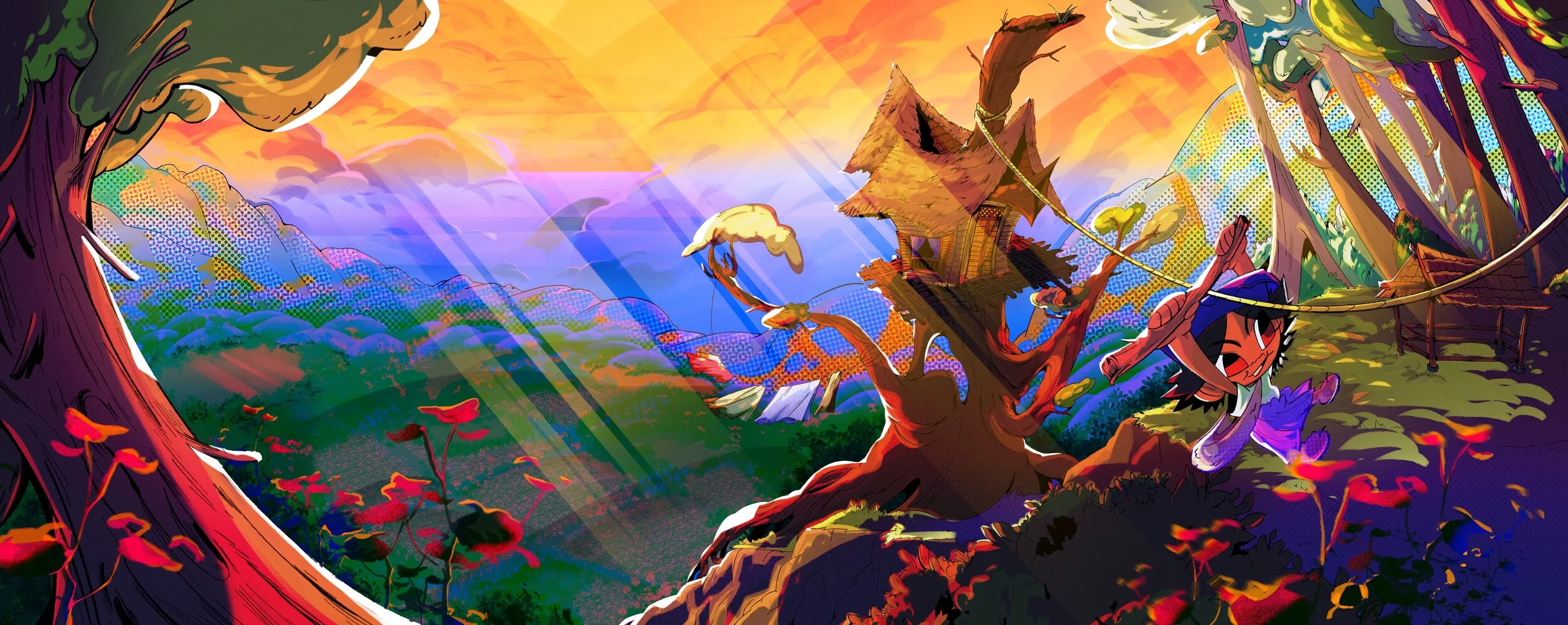 Silhouette Composition for “Belalang at the Main Temple”