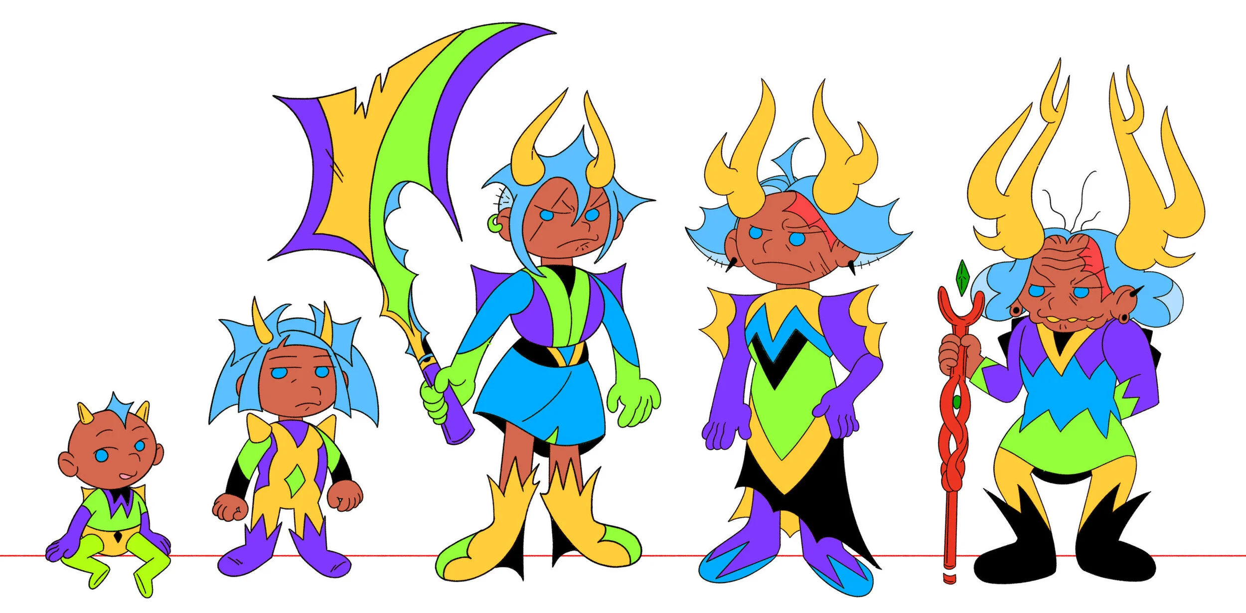 Style experimenting and age progression with Makya + Colors