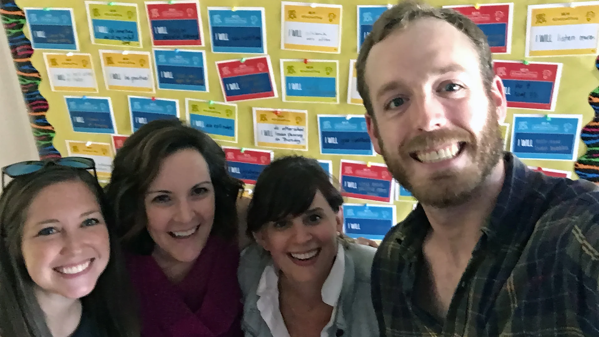 This final shot was taken shortly after we wrapped our two-day shoot. We're exhausted but so happy with what we were able to capture. And we had a blast in the process – something that's always important to us. From left to right: Lacey, Melissa, Meg, and Scott.