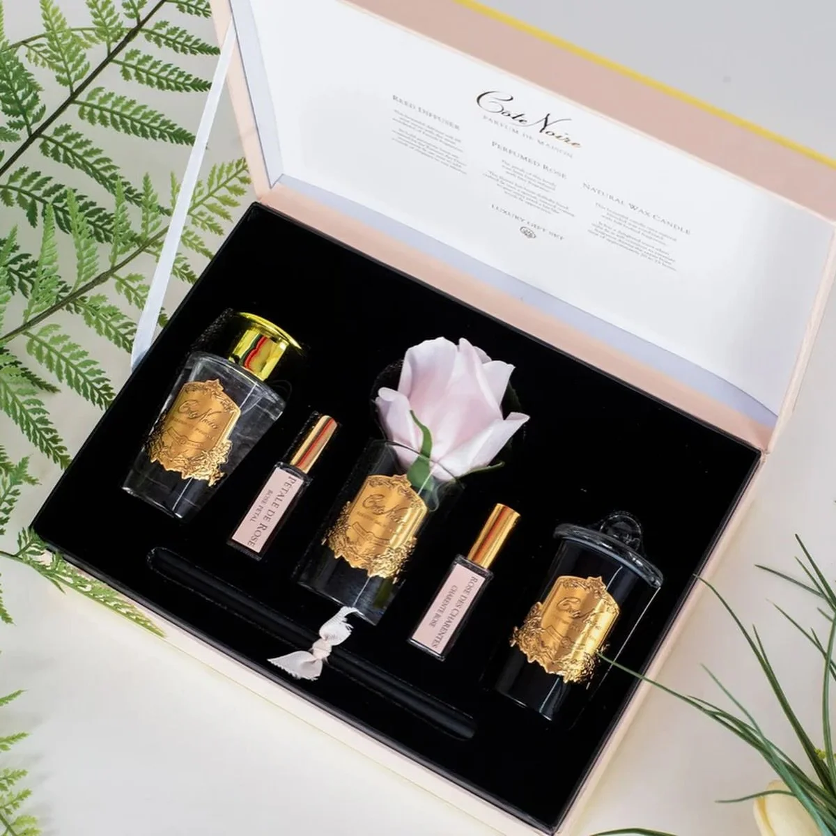 ✨ Just arrived in store &mdash; the stunning new collection from Cote Noir! 🌸💫 From elegant gift sets to timeless single roses, there&rsquo;s something for everyone.

Each bouquet is lovingly handmade and infused with a delicate, lasting fragrance.