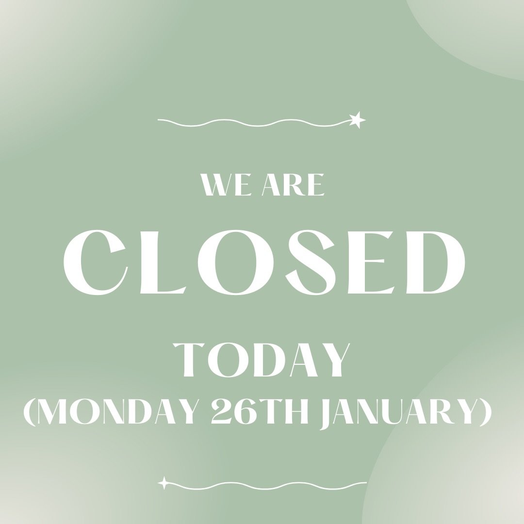We are closed today for the Australia Day public holiday. We will be open tomorrow from 9am.

#cherishgiftsandhomewares
