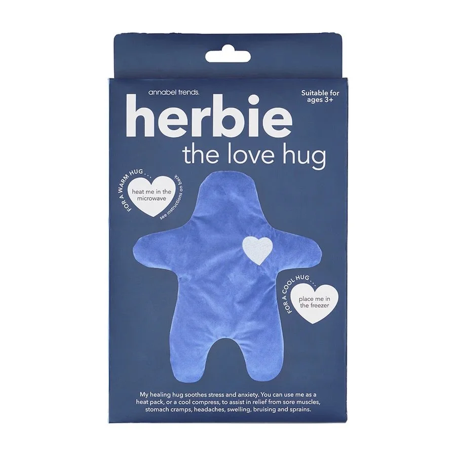 Everyone loves Herbie&ndash; so he&rsquo;s back!! Herbie is our special heatable friend (who can be chilled too, if needed!). Herbie now has a removable cover for easy washing &ndash; simply remove bag through the Velcro enclosure. Get your special h