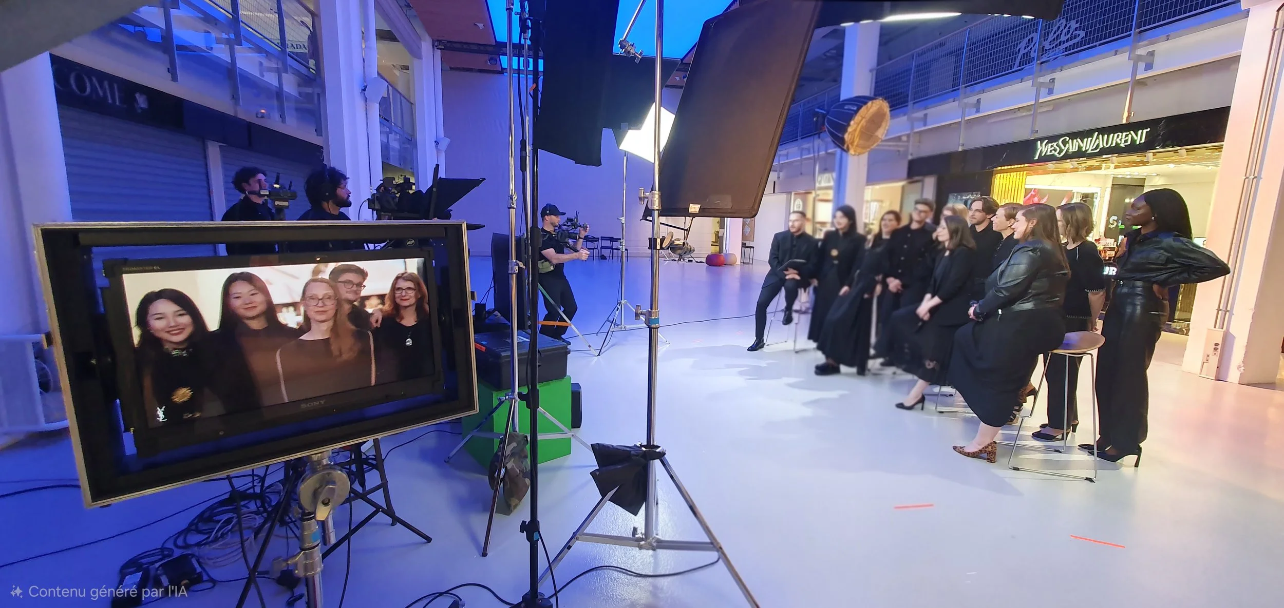 Maquilleuse professionnelle Tournage interview live  yves saint laurent ysl  Production