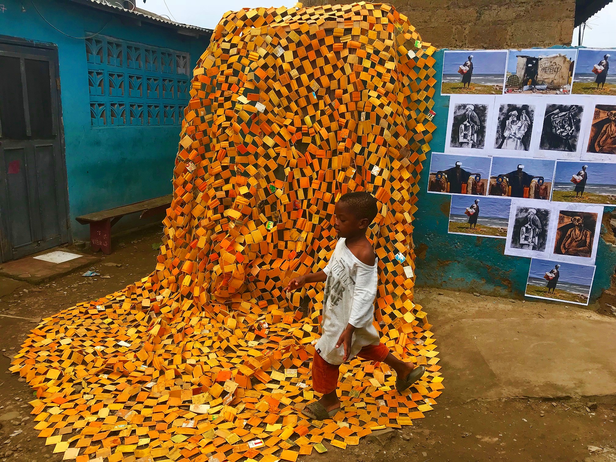 Afrogallonism by Serge Attukwei Clottey