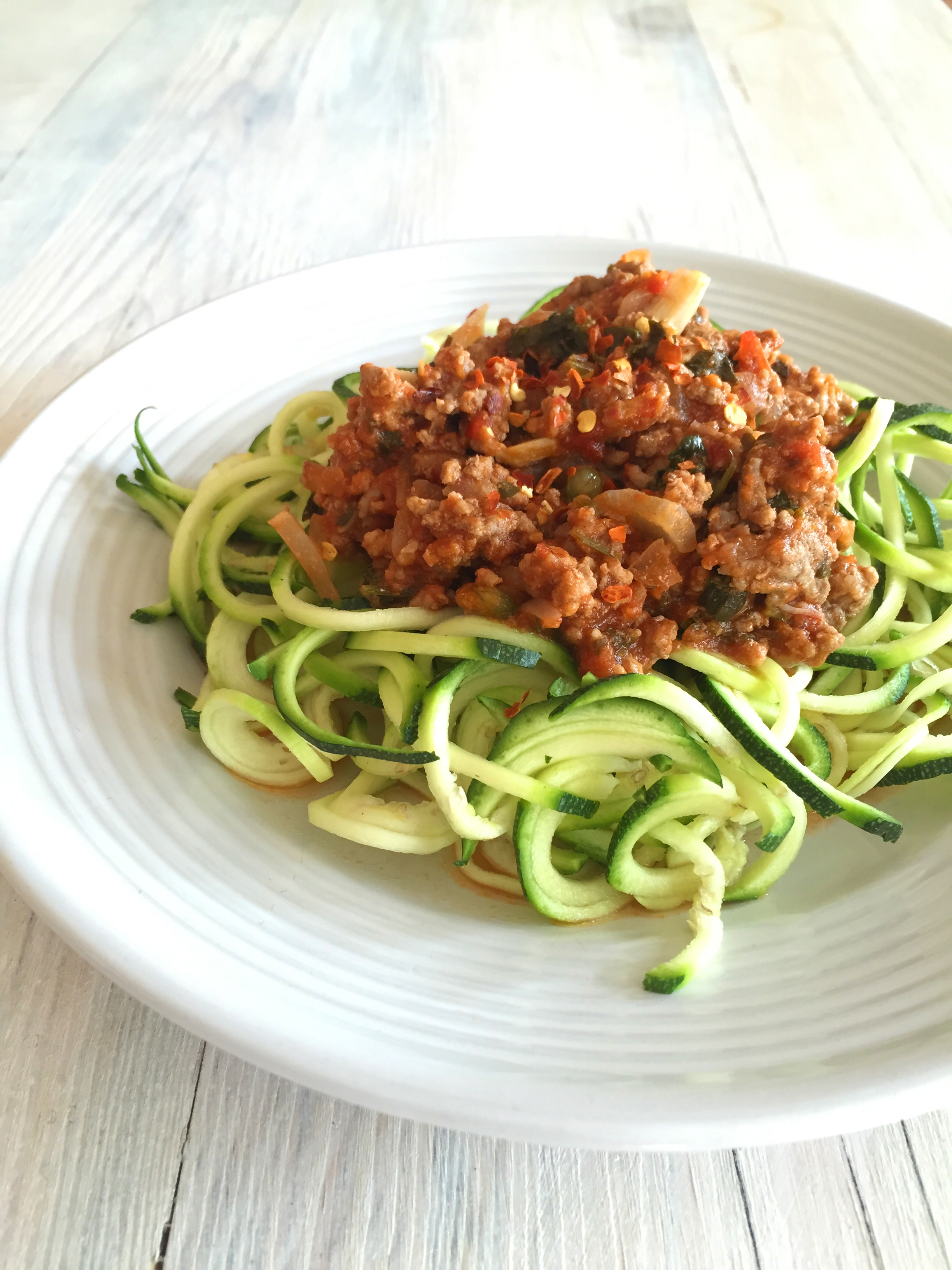 COURGETTI BOLOGNAISE