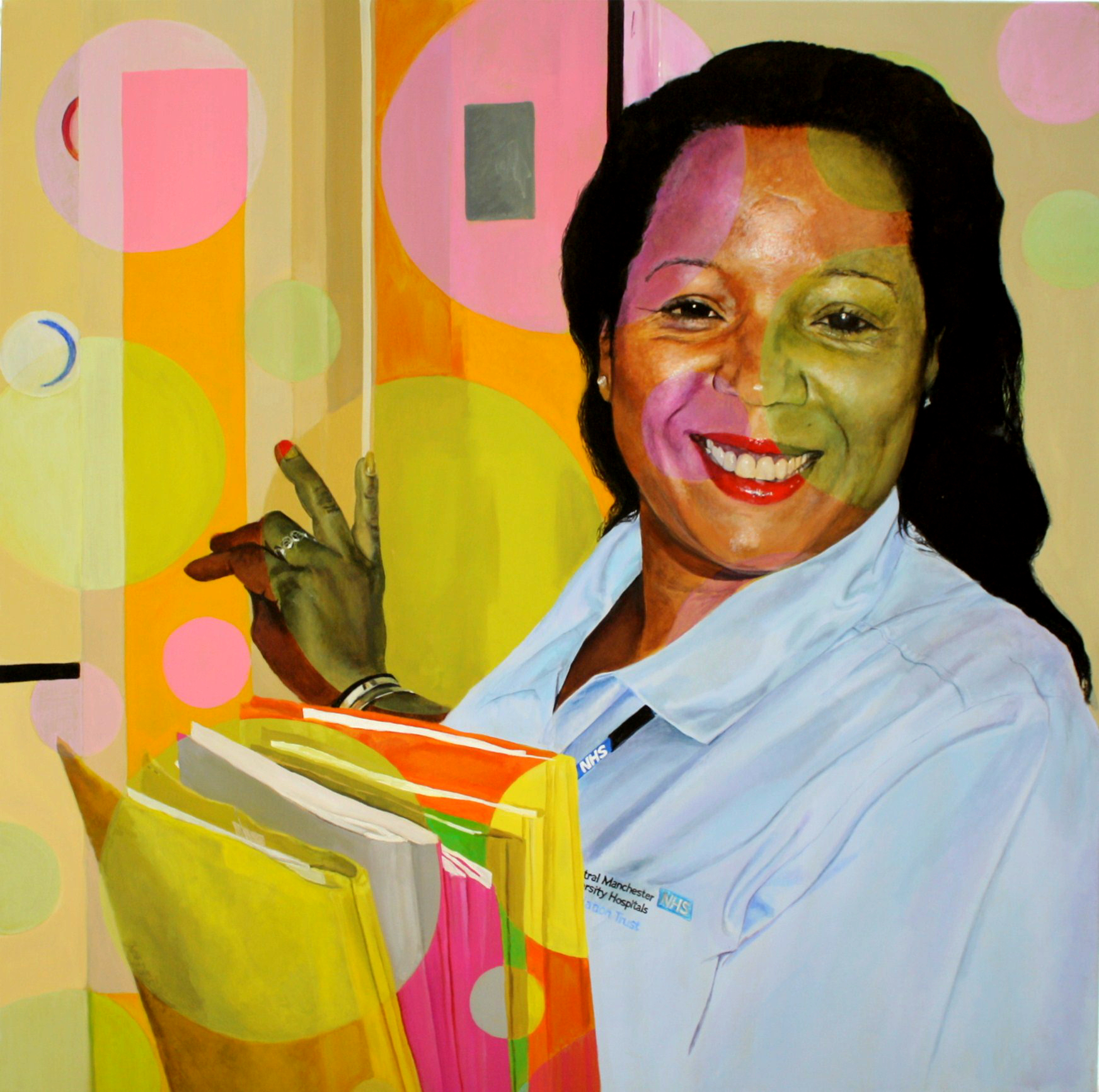 ‘Marie with Notes’ Acrylic on canvas, 2014