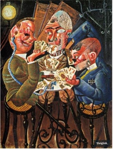 The Card Players by Otto Dix (1920)