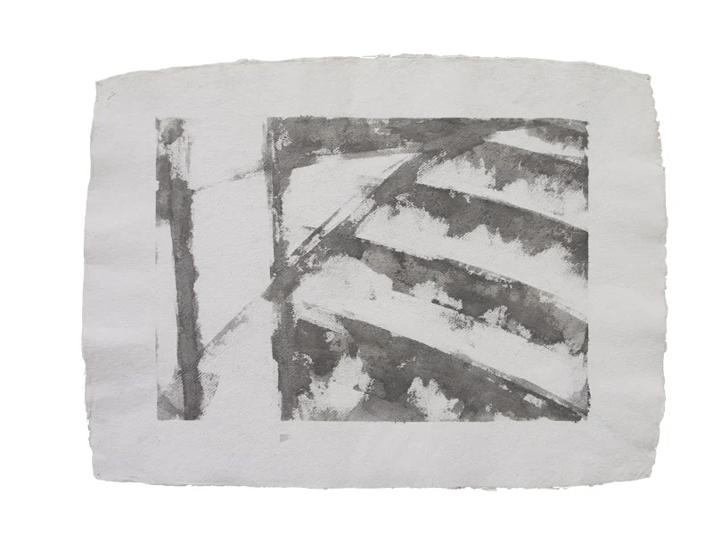 Tekening, Land, 2010 - h. 60 x b. 80 cm