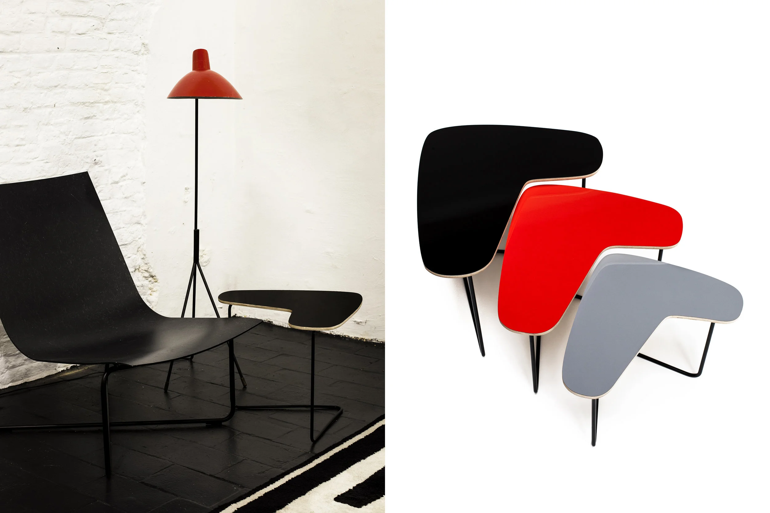 Architect Willy Van Der Meeren Boomerang T3 set Client: lostNfound