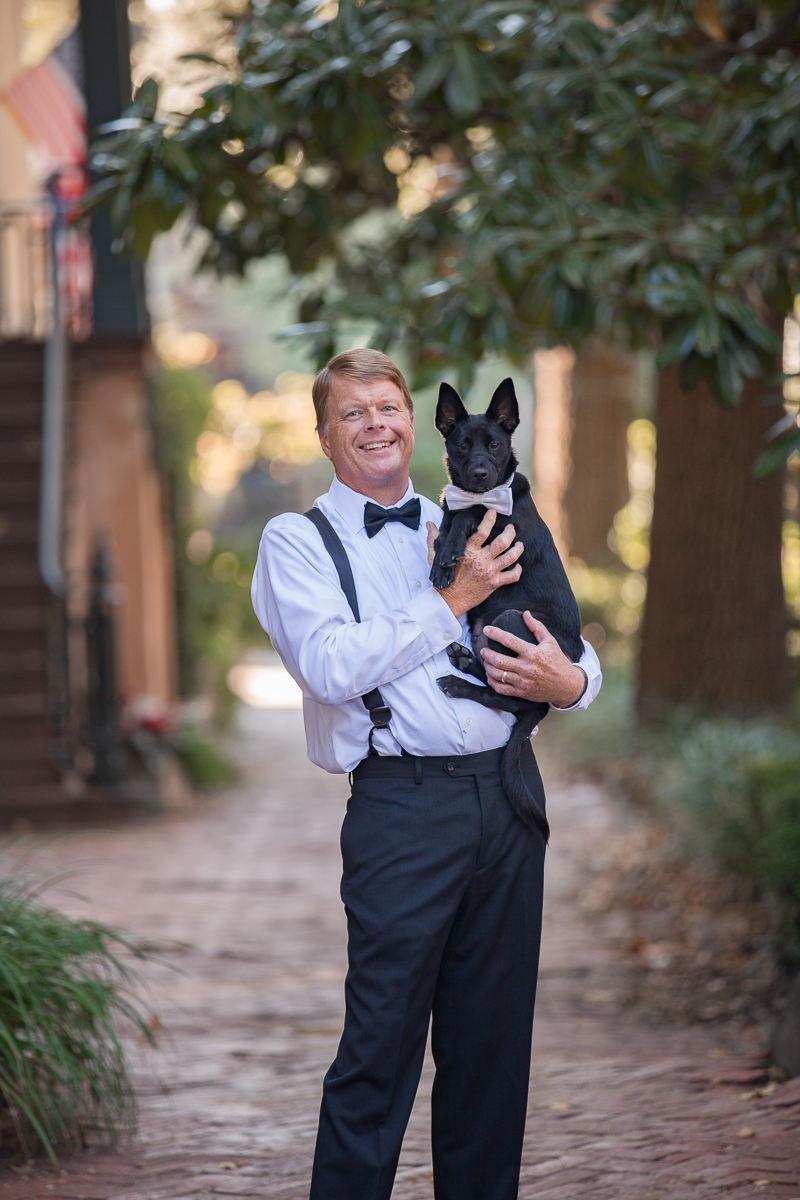 a man and his dog / family / savannah ga