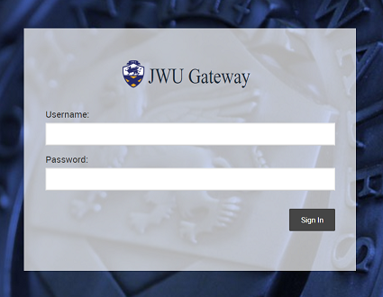 you simply type https://gateway.jwu.edu into the URL field of your device and then provide you network username and password to gain access. JWU Gateway is designed to be viewed in Portrait mode on a mobile phone and in Landscape mode on a tablet