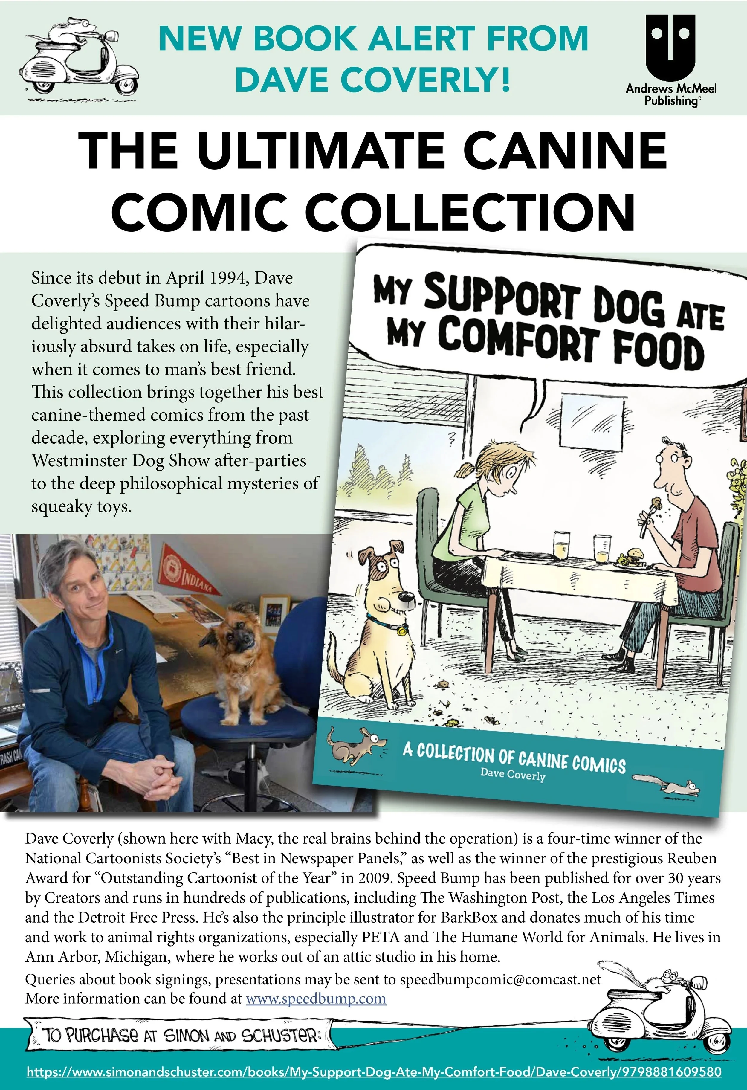new book alert My Support Dog Ate My Comfort Food by Dave Coverly