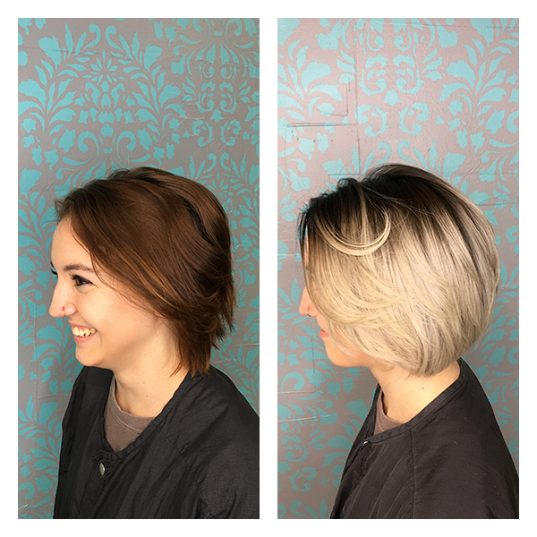 Brightened Bob Balayage