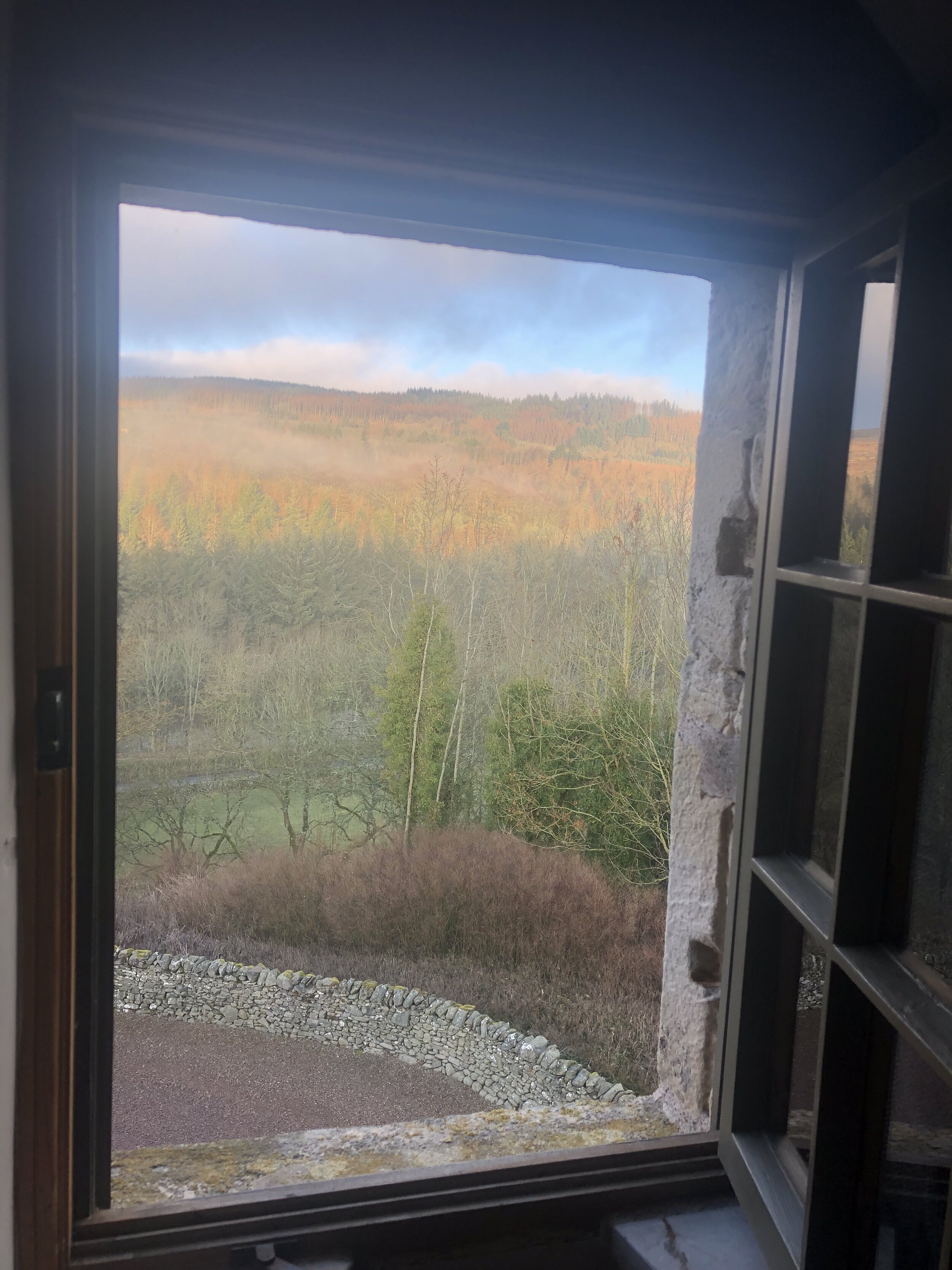 An early Spring morning from the Steel bedroom