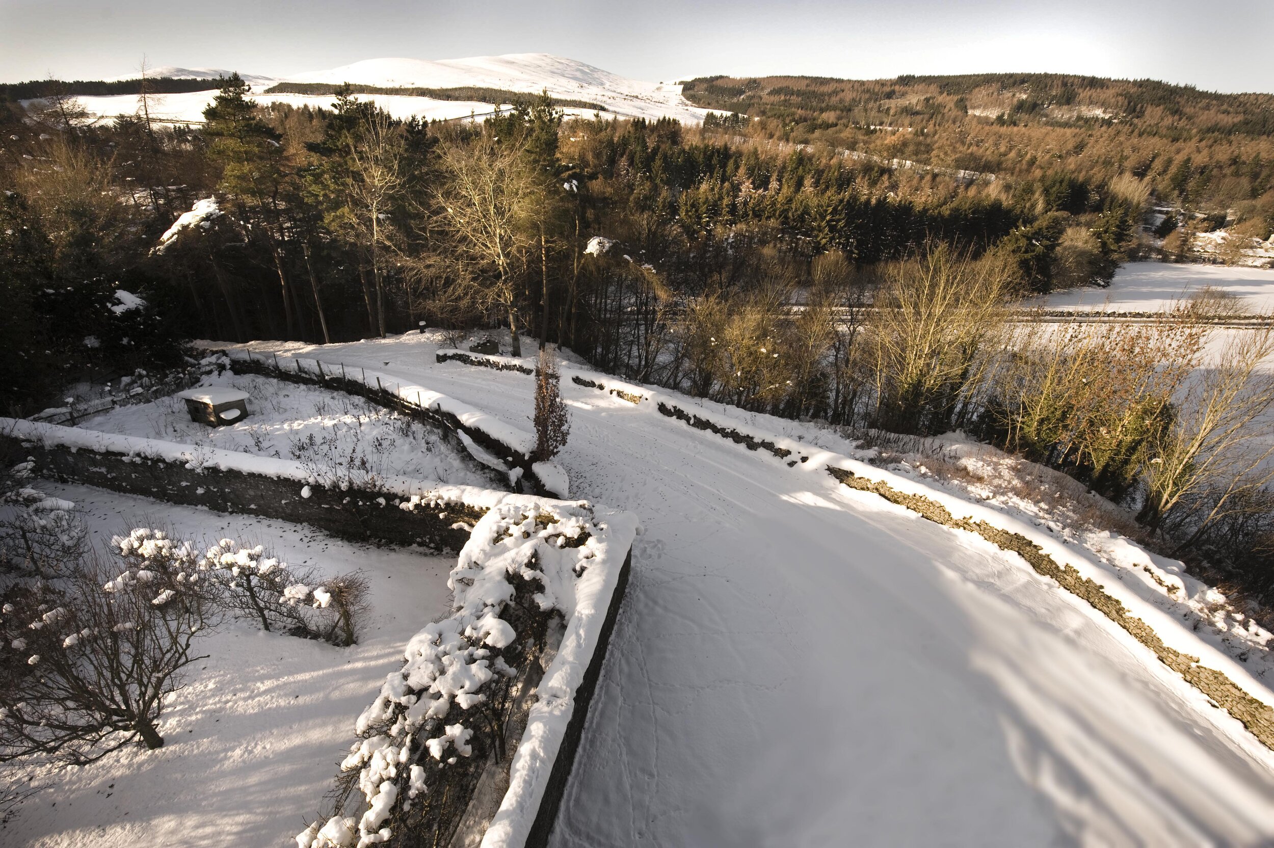 Winter's view down the drive