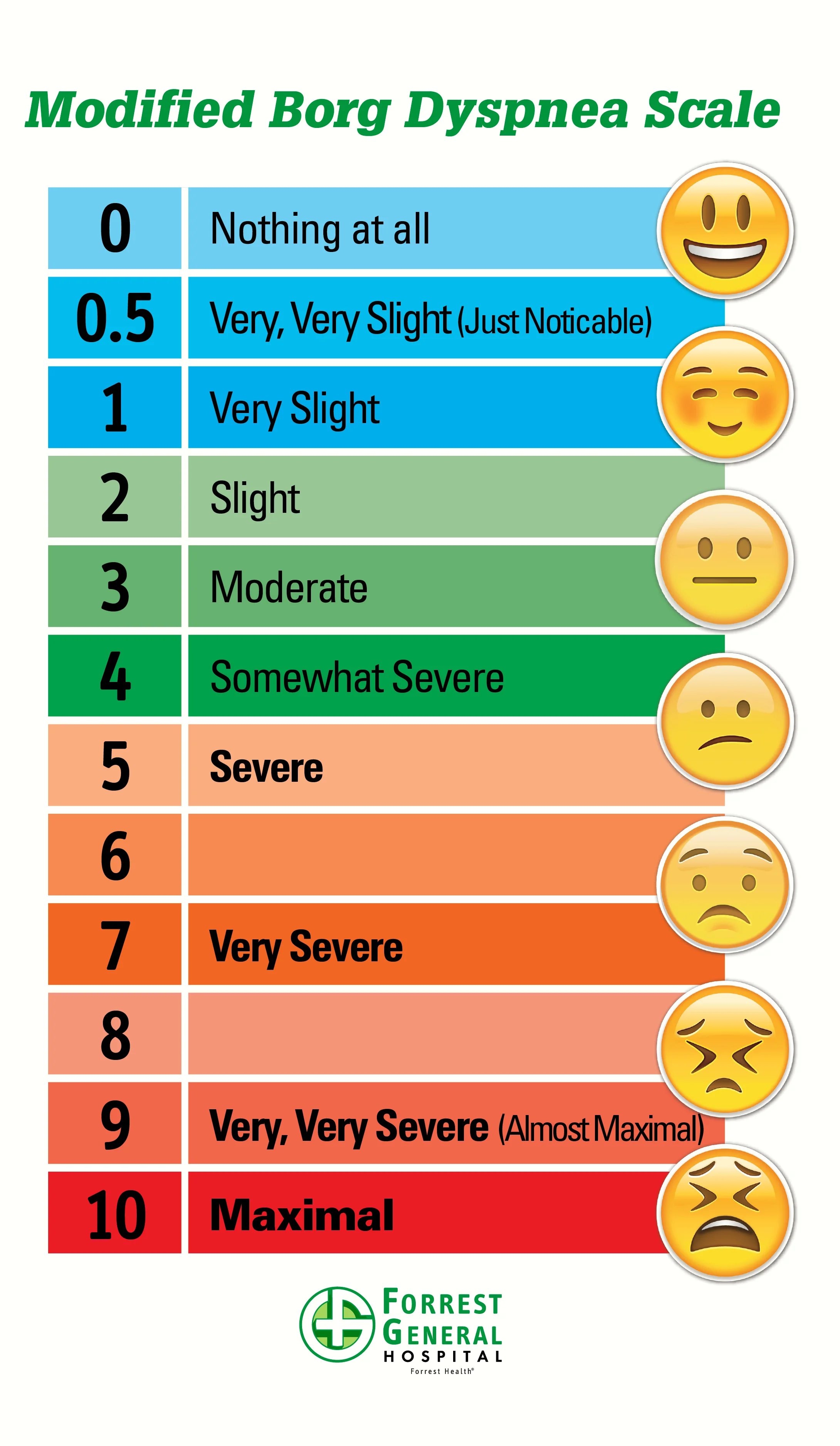 Modified Borg Scale Printable Printable Templates Modified Borg Scale Printable Printable Templates