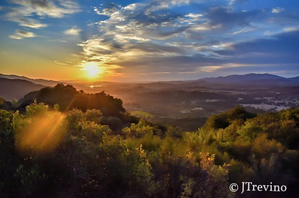 Sunset Los Padres National Forest