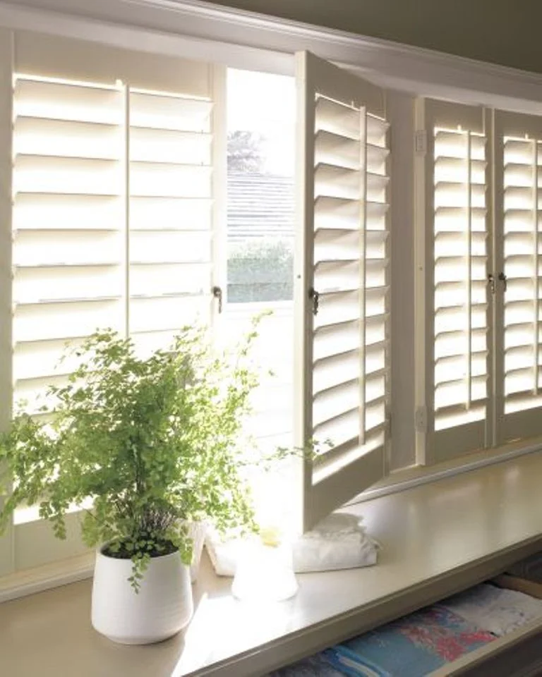 Two Picture Paper Shutter Classic Shutters and Blinds, Inc.