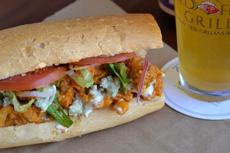 A delicious po’boy sandwich that will fill you up in no time