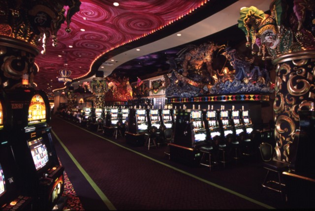 The slots at Harrah’s Casino in New Orleans – there are 1,500 of these one-armed bandits