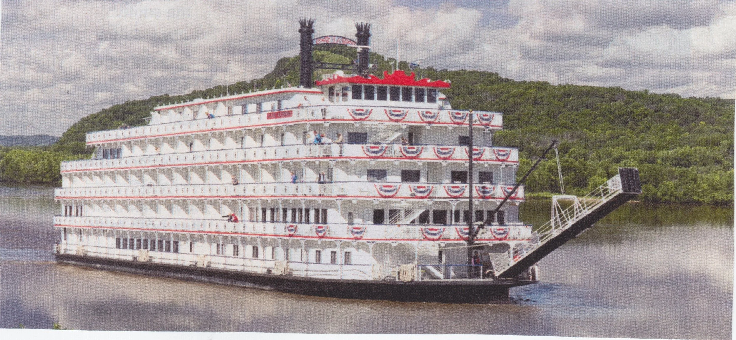 A riverboat on the Mississippi River