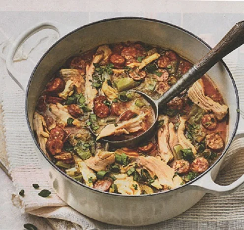 Smoked Turkey and Andouille Gumbo: Beau Beaullieu and Andy Soileau’s team has taken first place 11 times at this cook-off. They won in 2015, 2017 and 2018. Photo courtesy of Southern Living