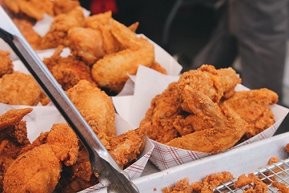 Digging into crispy fried chicken is what everyone loves to do