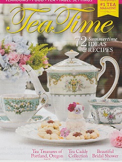 The front cover of the May/June 2019 issue of Tea Time magazine