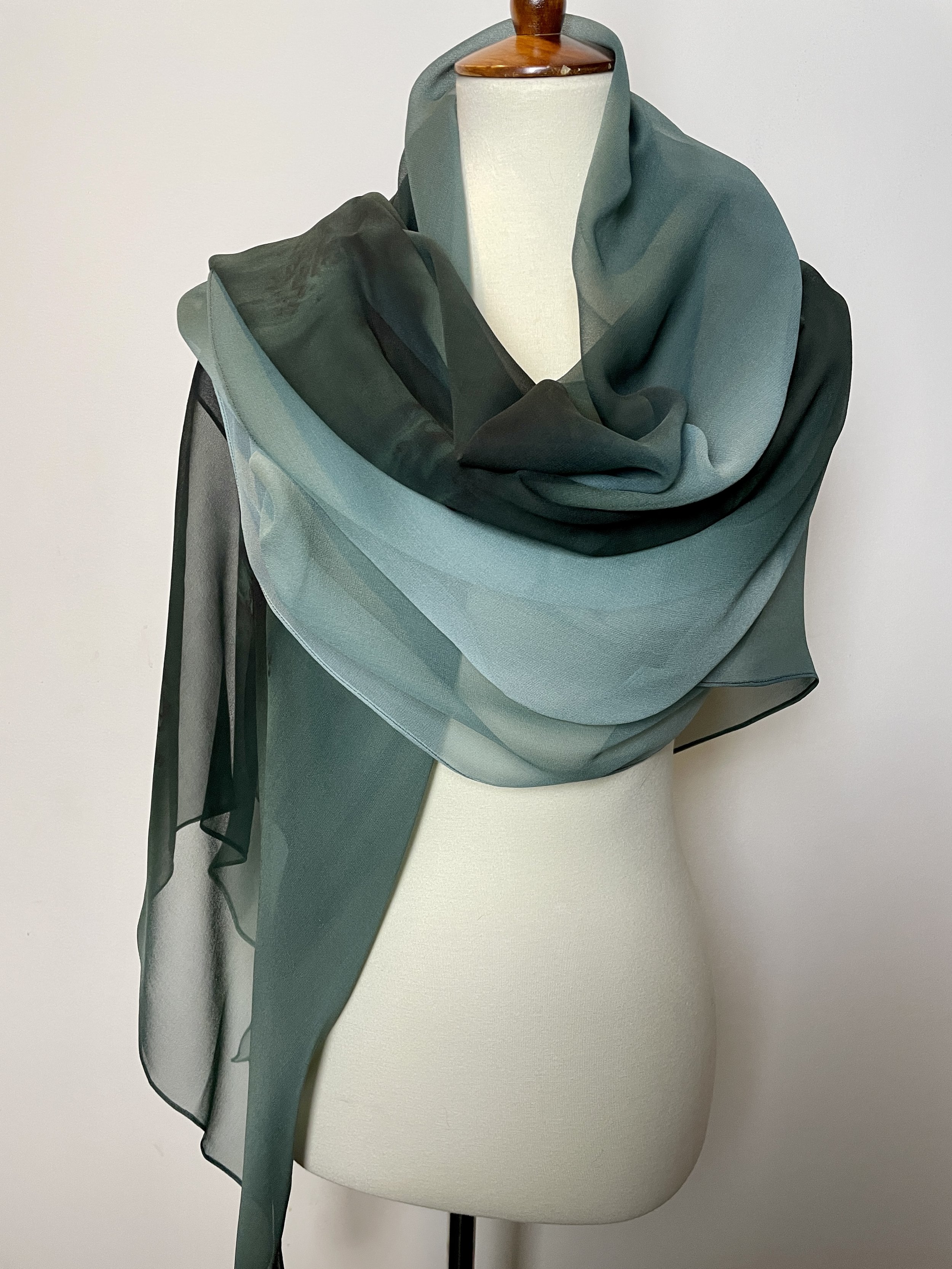 Sage Chiffon Sheer Sea Salt