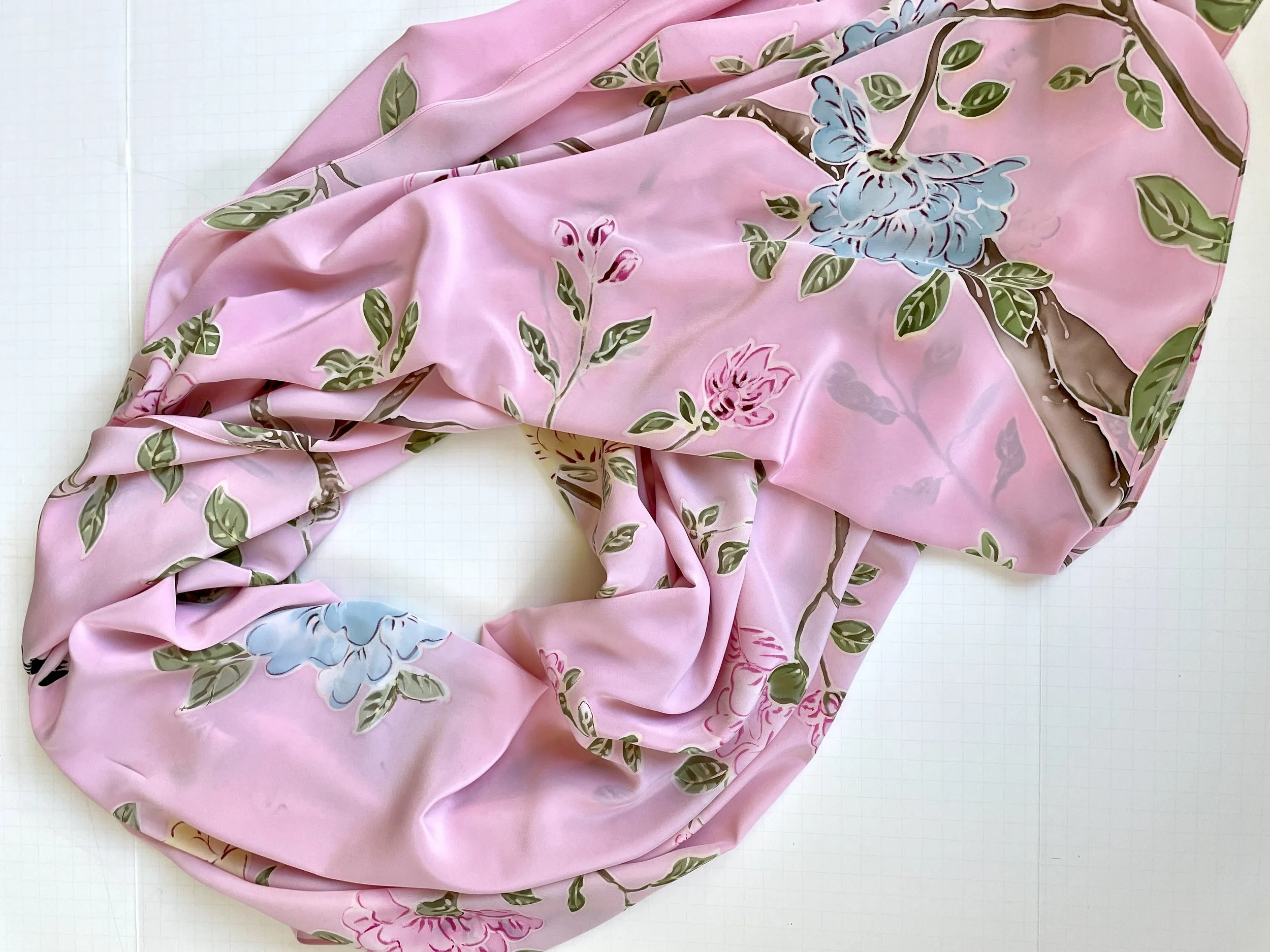 Pale Pink Chinoiserie Floral