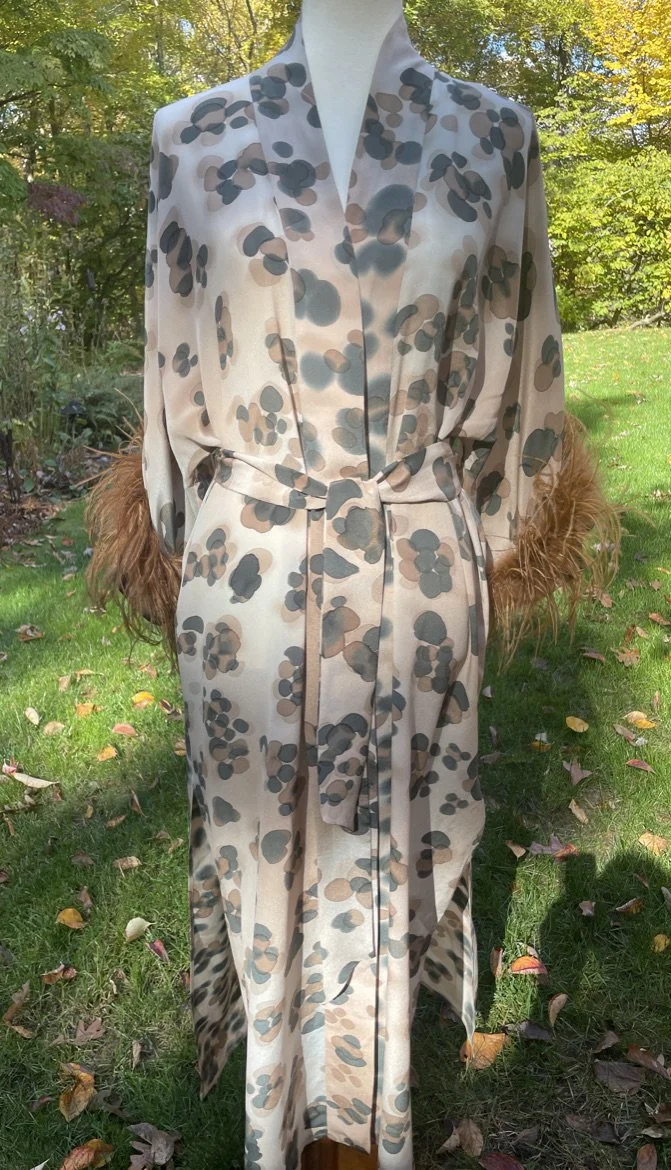 Sheer Spotted Leopard Kimono