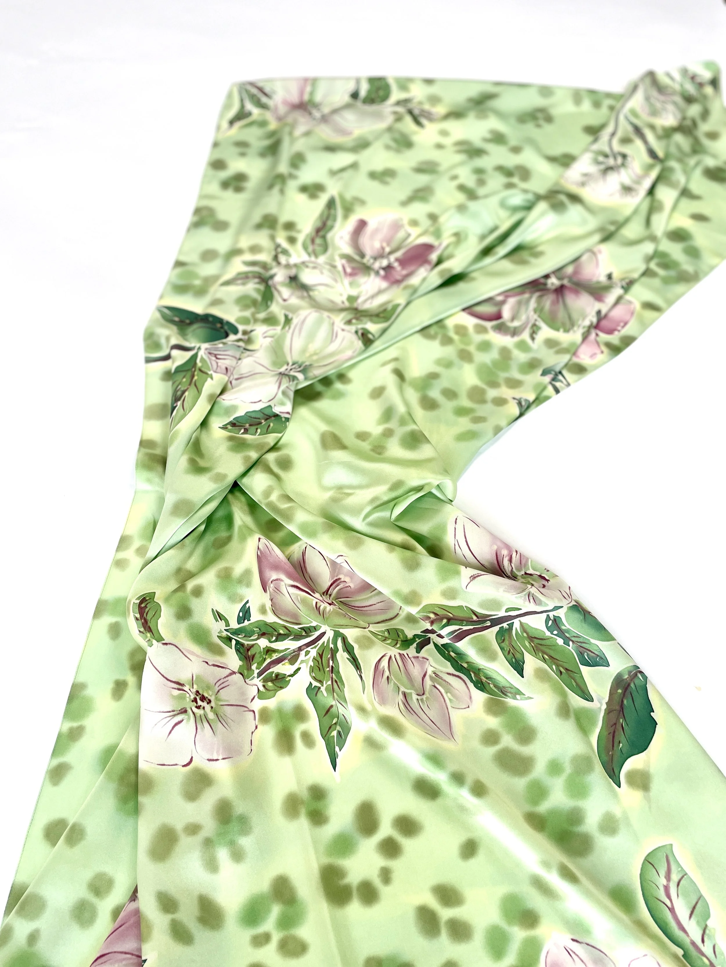 Spring Leopard With Hellebore Floral