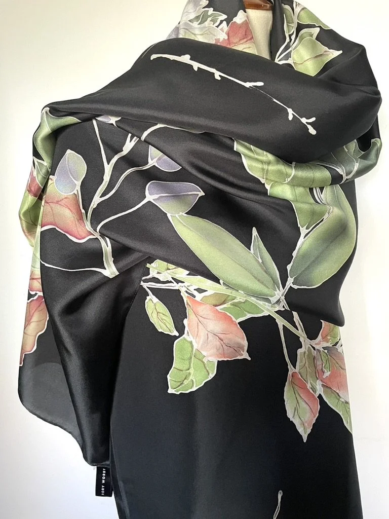 Branches and Leaves Silk Twill
